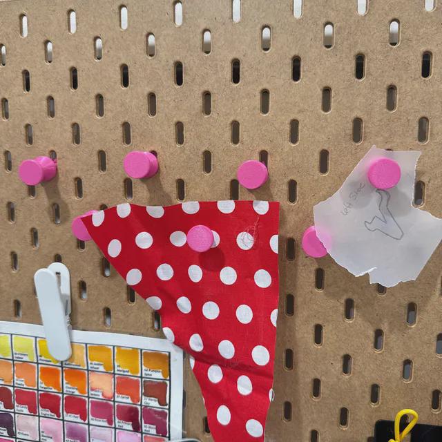 Magnetic Pegs for IKEA SKÅDIS Pegboards - 3D Printed Push Pins with Neodymium Magnets - Photo, Note and Memo Holder - 30+ Colors