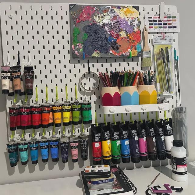 Custom Pegboard Hooks for IKEA SKÅDIS & UPPSPEL | 30+ Colors and Styles