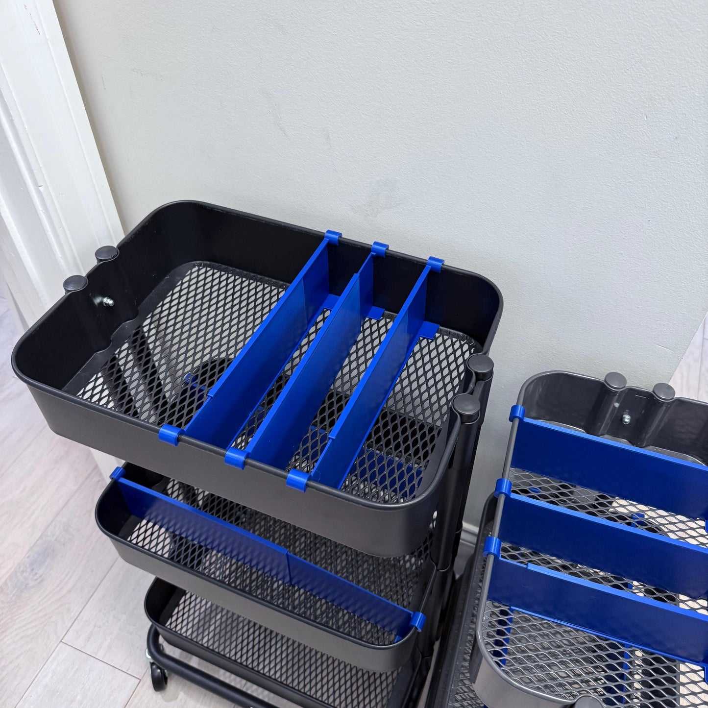 Adjustable Cart Dividers for IKEA RÅSKOG and Lexington - 3D Printed Tray Organizer for Crafts and Sewing - 30+ Colors