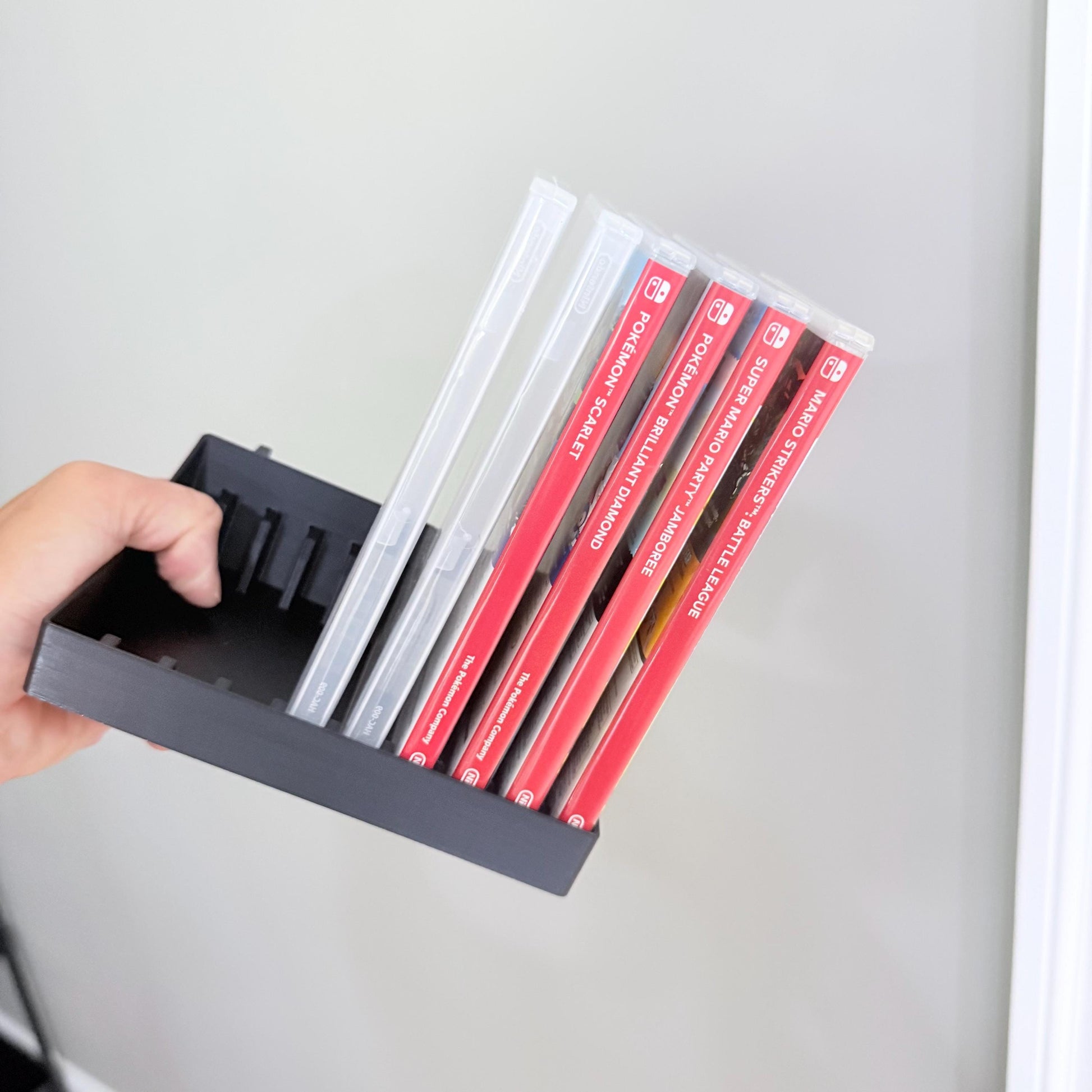 Game Case Holder for IKEA SKÅDIS Pegboard - 3D Printed Wall Display for Small Game Cartridge Cases - 30+ Colors