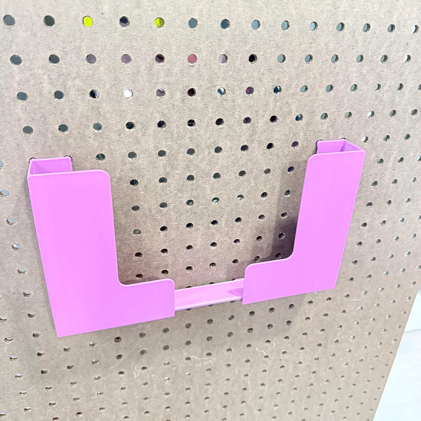 Adjustable Pegboard Paper Holder