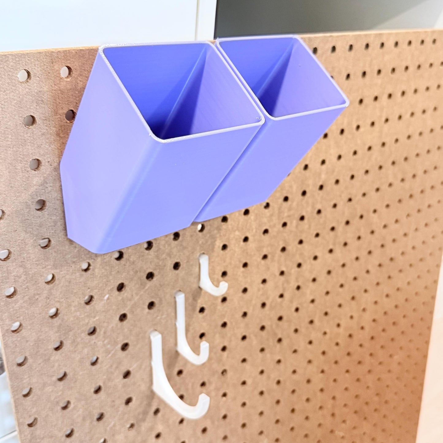 Slanted Pencil Holder for 1/4" Pegboards
