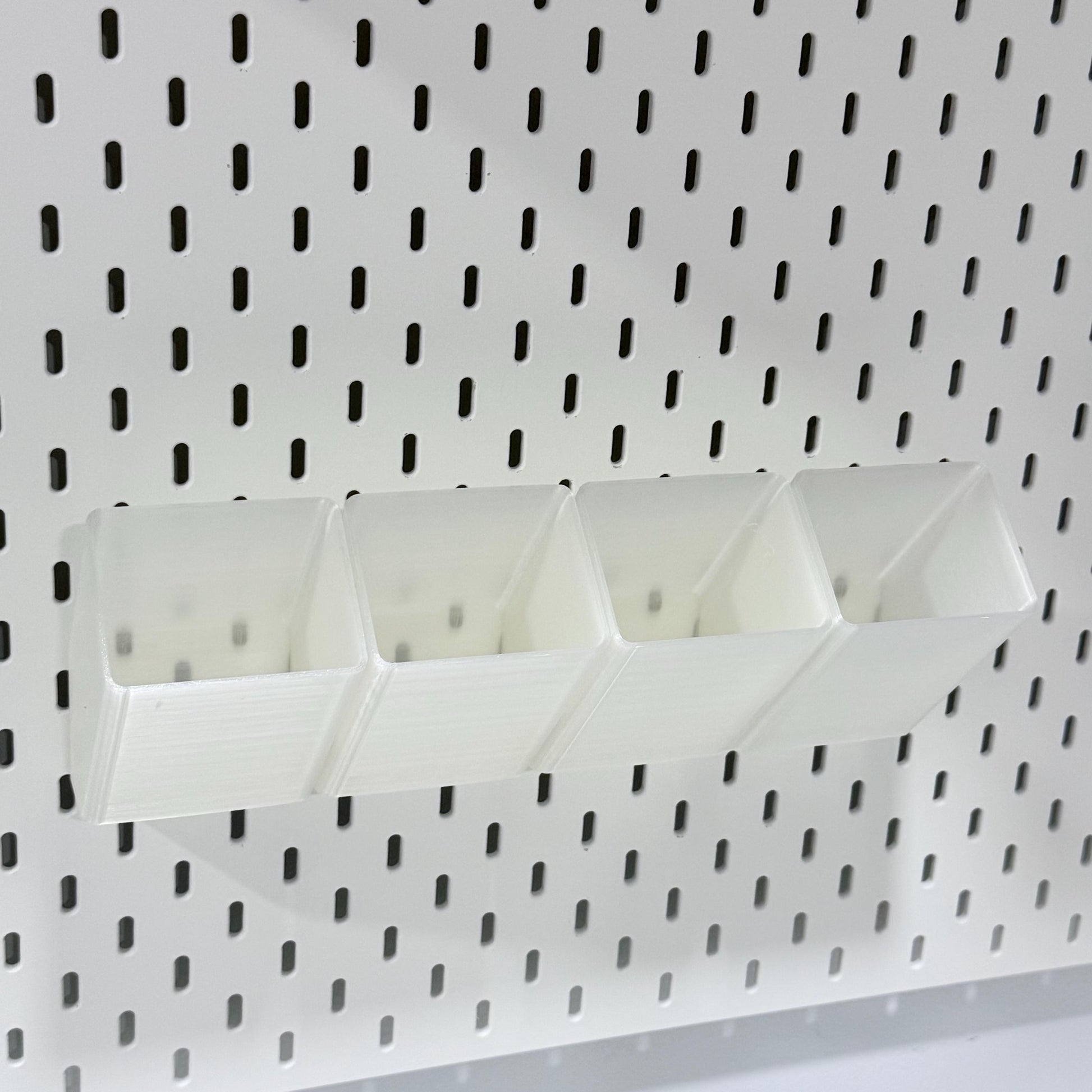 Slanted Pencil Container for IKEA SKÅDIS Pegboards - 3D Printed Pen and Marker Holder - Desk and Craft Room Organizer - 30+ Colors