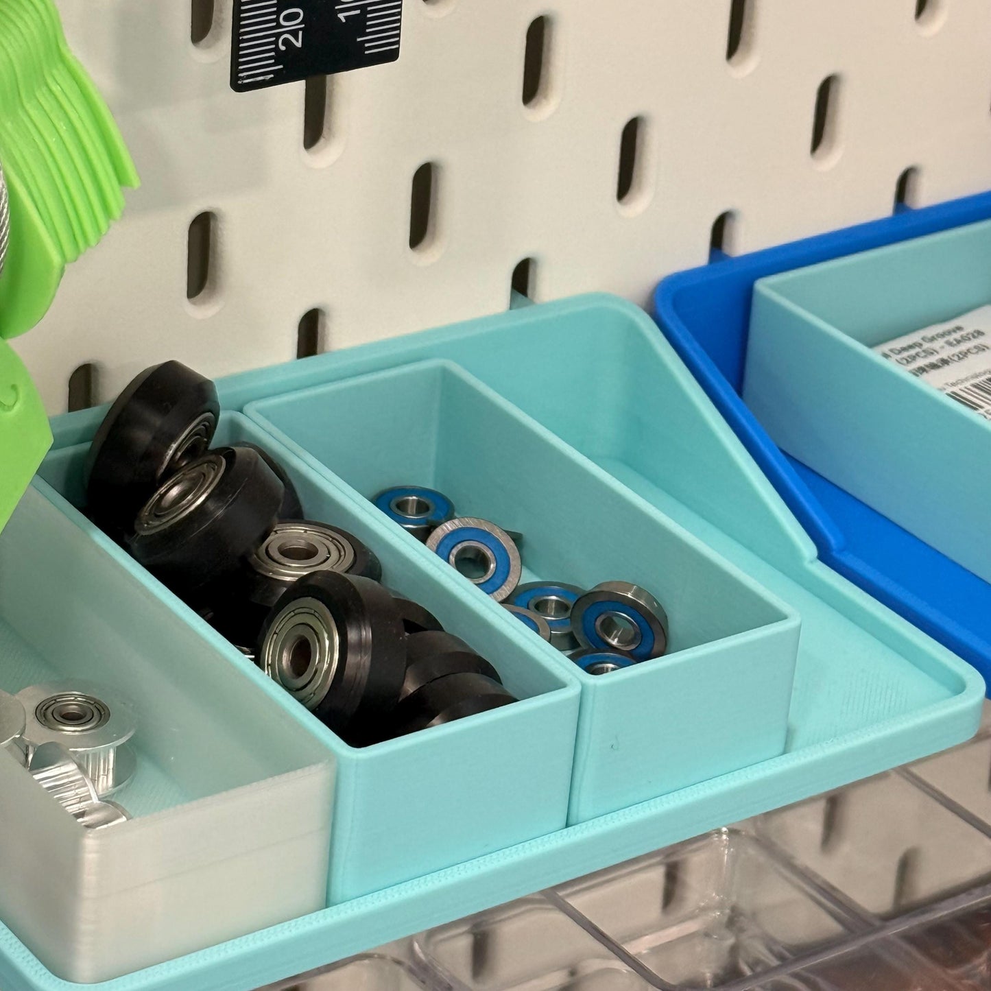 Shelf Insert Bins for Custom SKADIS Shelves & RASKOG