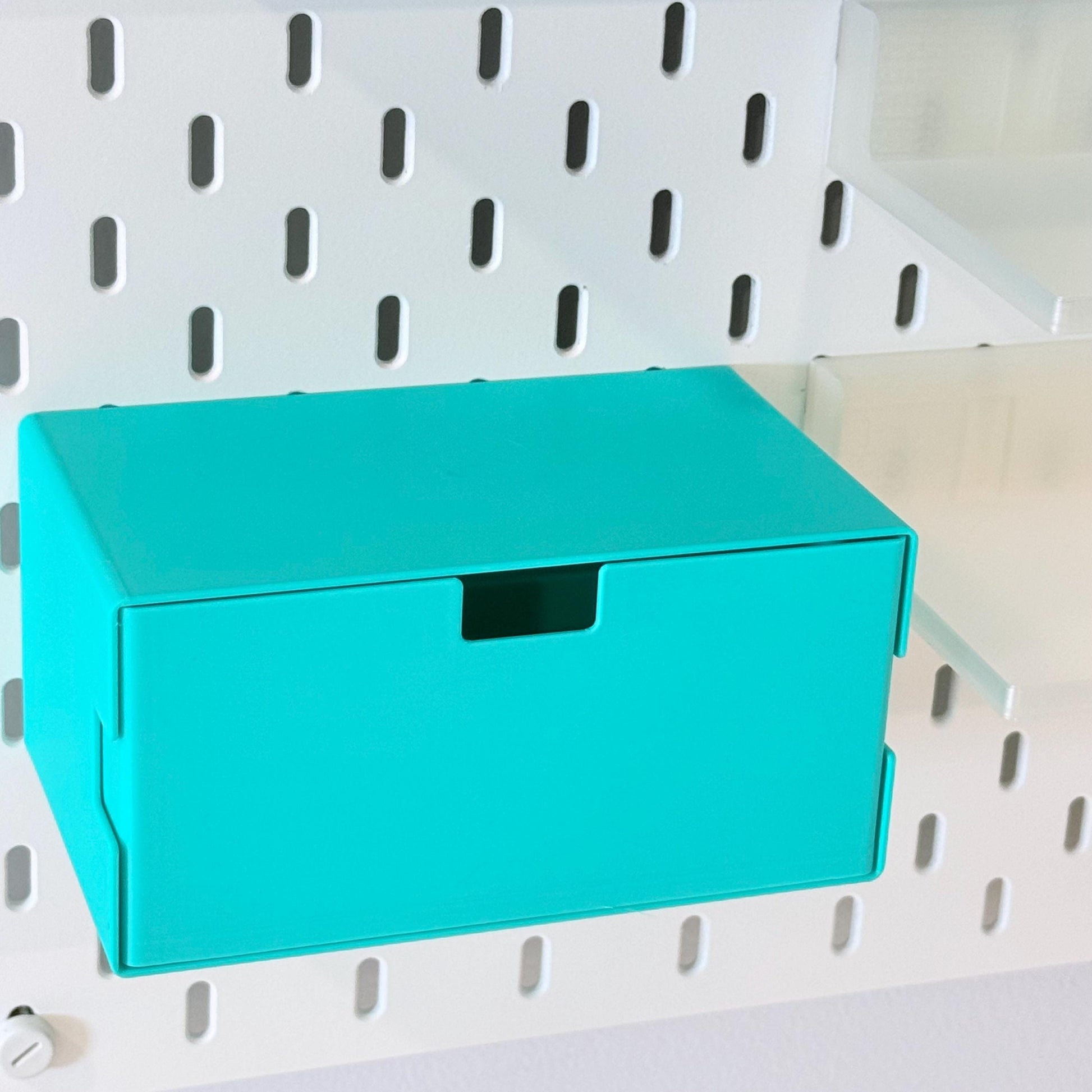 IKEA SKÅDIS Pegboard Drawers - Modular Stackable Storage Organizer - Custom Sizes & Colors - 3D Printed - 30+ Colors