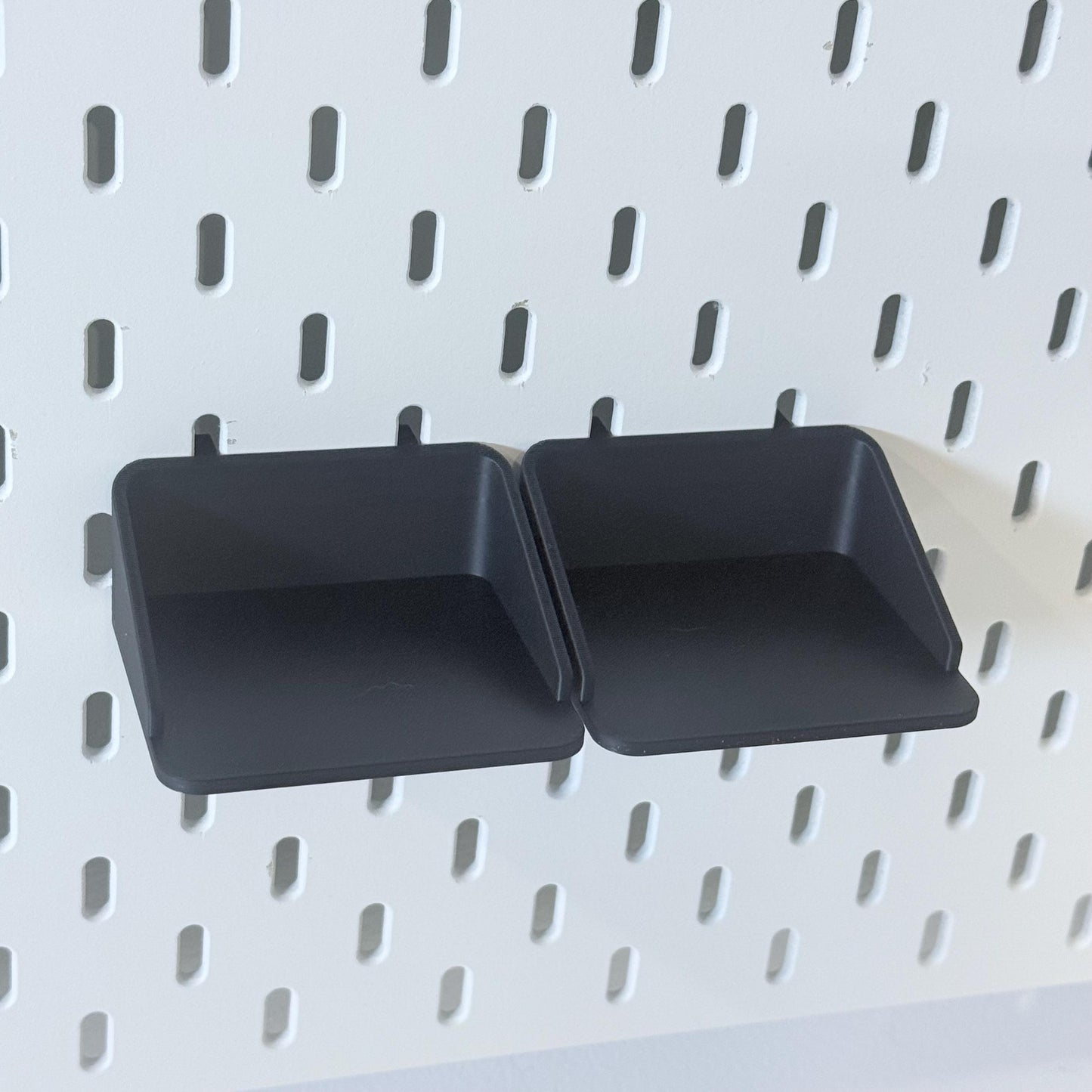 SKÅDIS Pegboard Shelf with Built-In Hooks - 3D Printed One-Piece Clean-Fit Design - 7 Sizes, 2 Depths - 30+ Colors