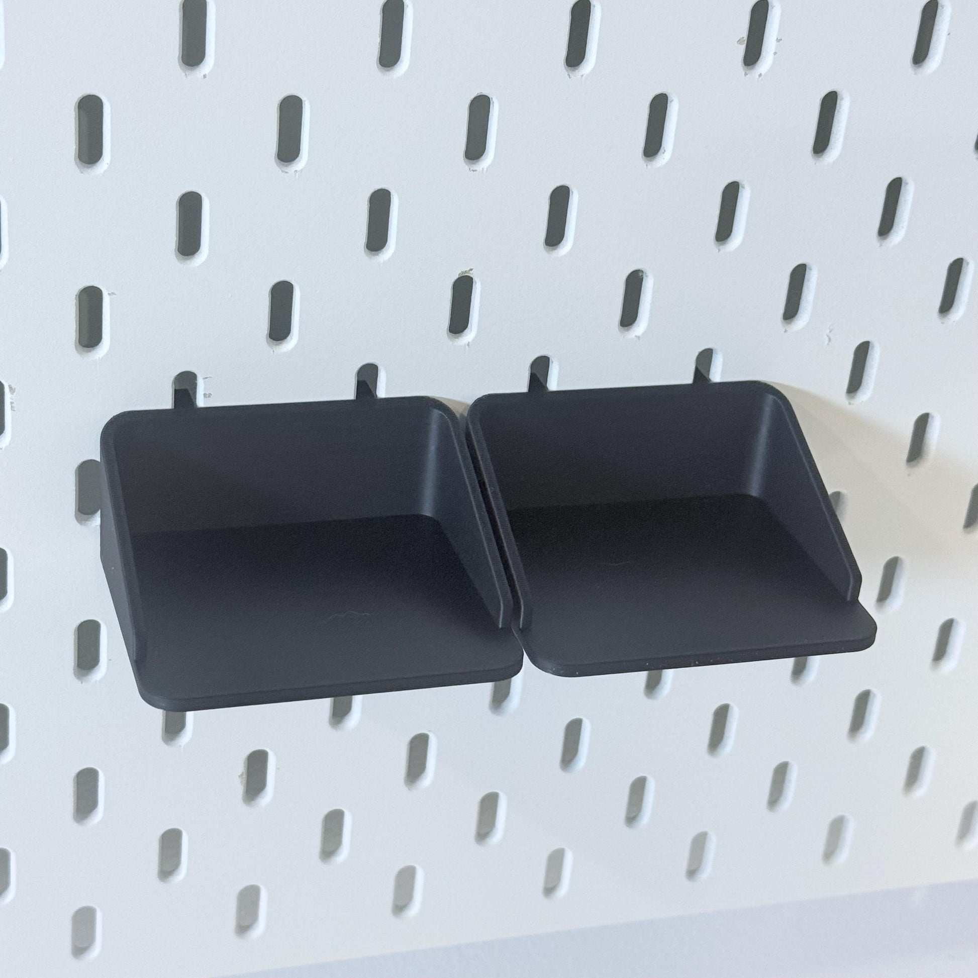 SKÅDIS Pegboard Shelf with Built-In Hooks - 3D Printed One-Piece Clean-Fit Design - 7 Sizes, 2 Depths - 30+ Colors