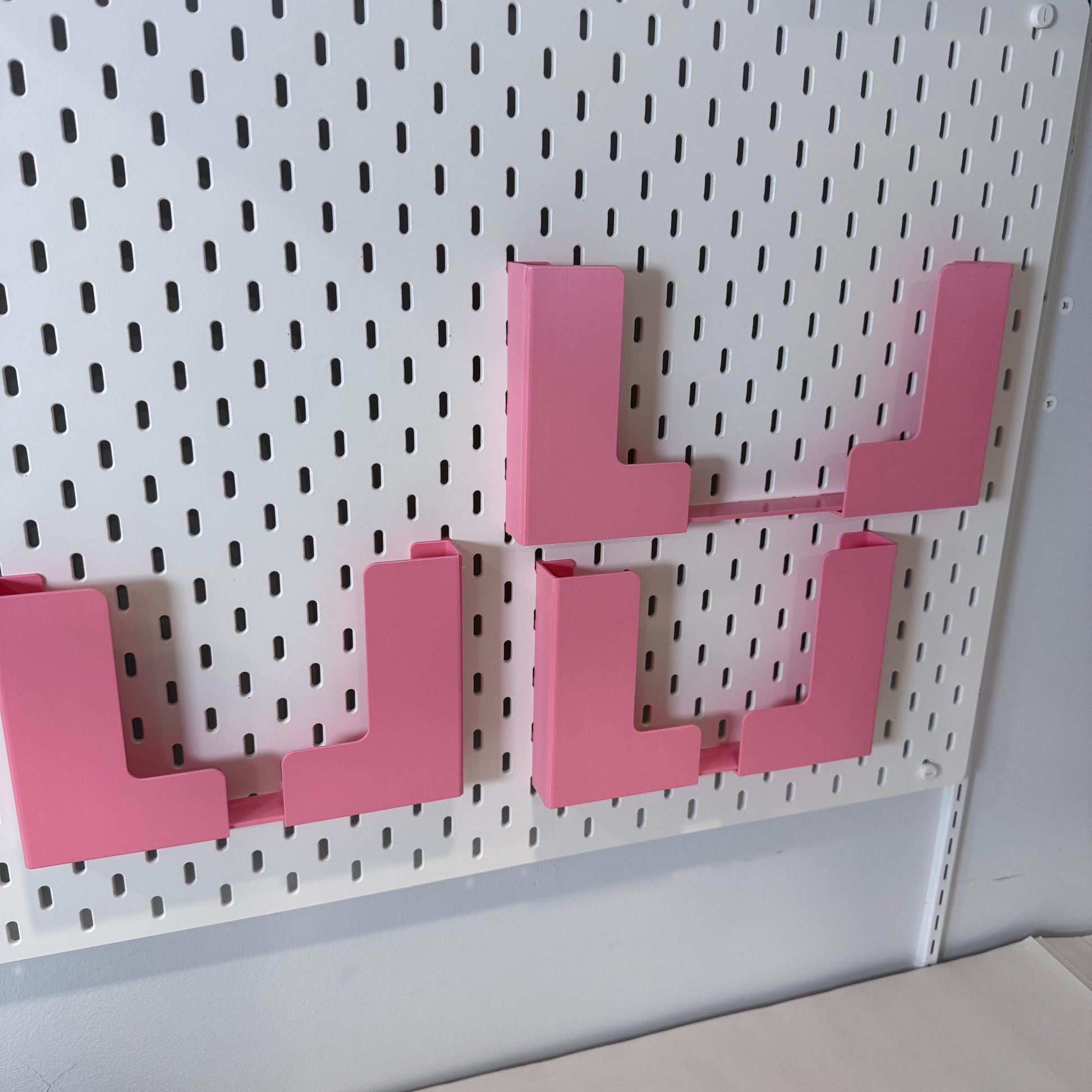 Adjustable Paper & Tablet Holder for IKEA SKÅDIS Pegboard - Document and Notebook Holder - Desk Organizer - 30+ Colors - 3D Printed