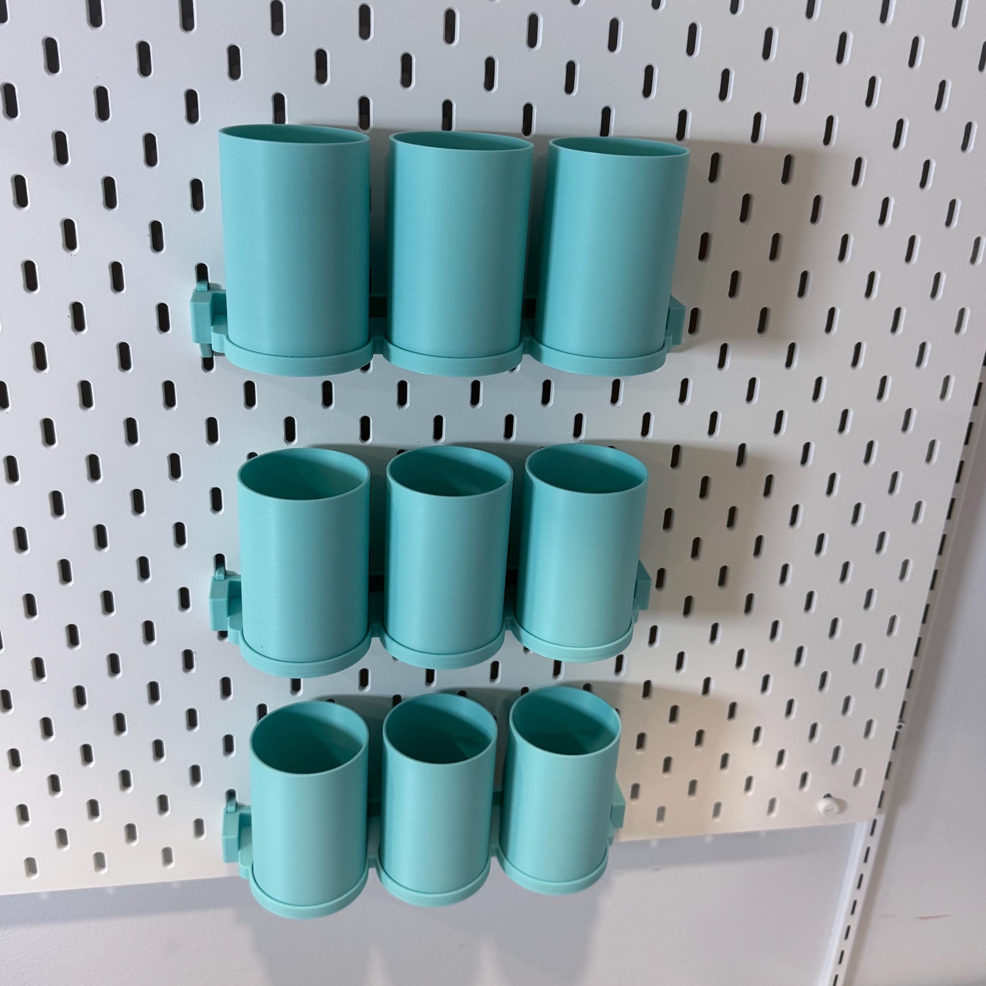Magnetic Snap On Storage Cups | Organizer for IKEA SKADIS and RASKOG
