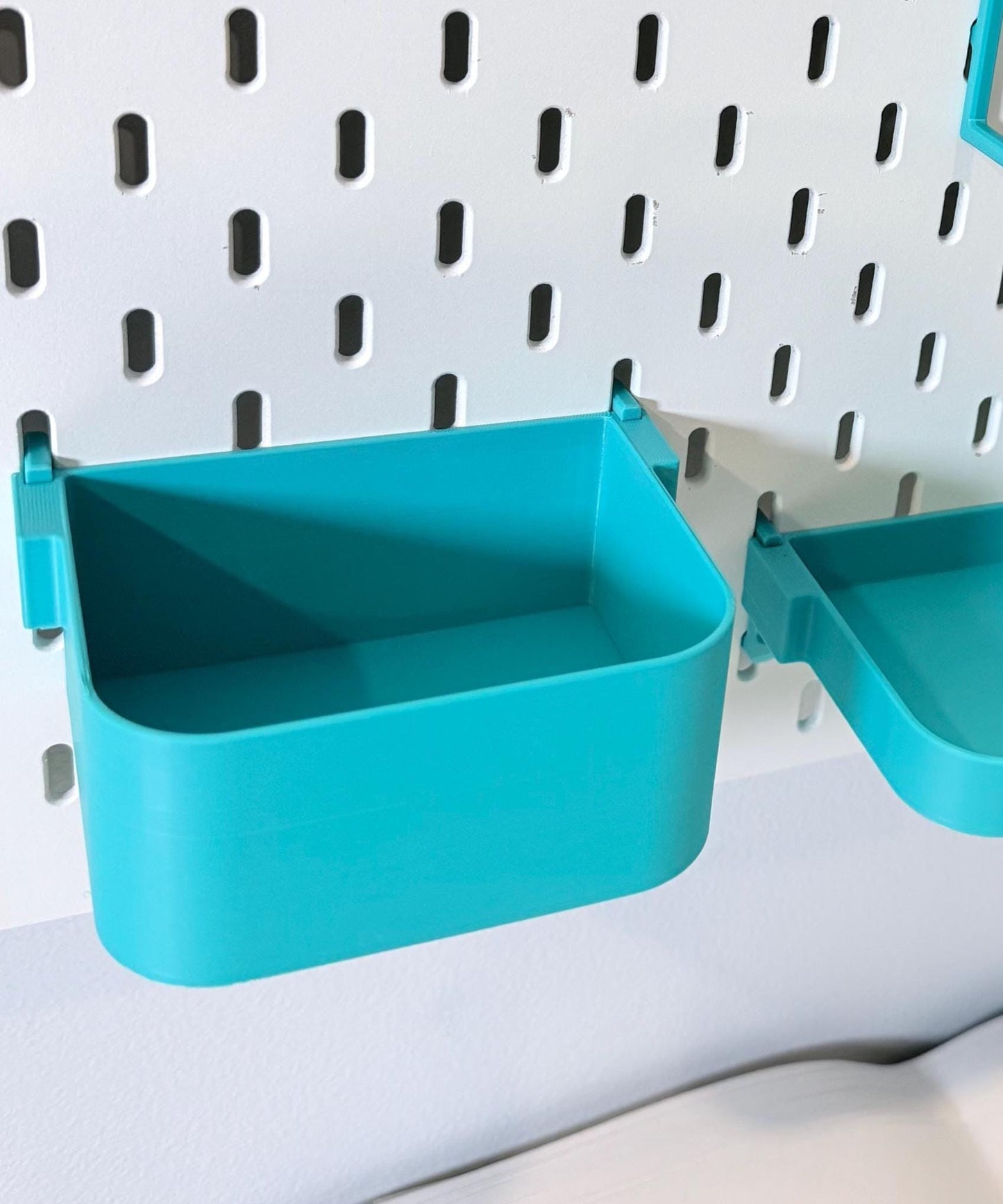 IKEA SKÅDIS Pegboard Bins - 3D Printed Storage for RÅSKOG, Brännboll, Lexington Carts - Multiple Sizes - 30+ Colors