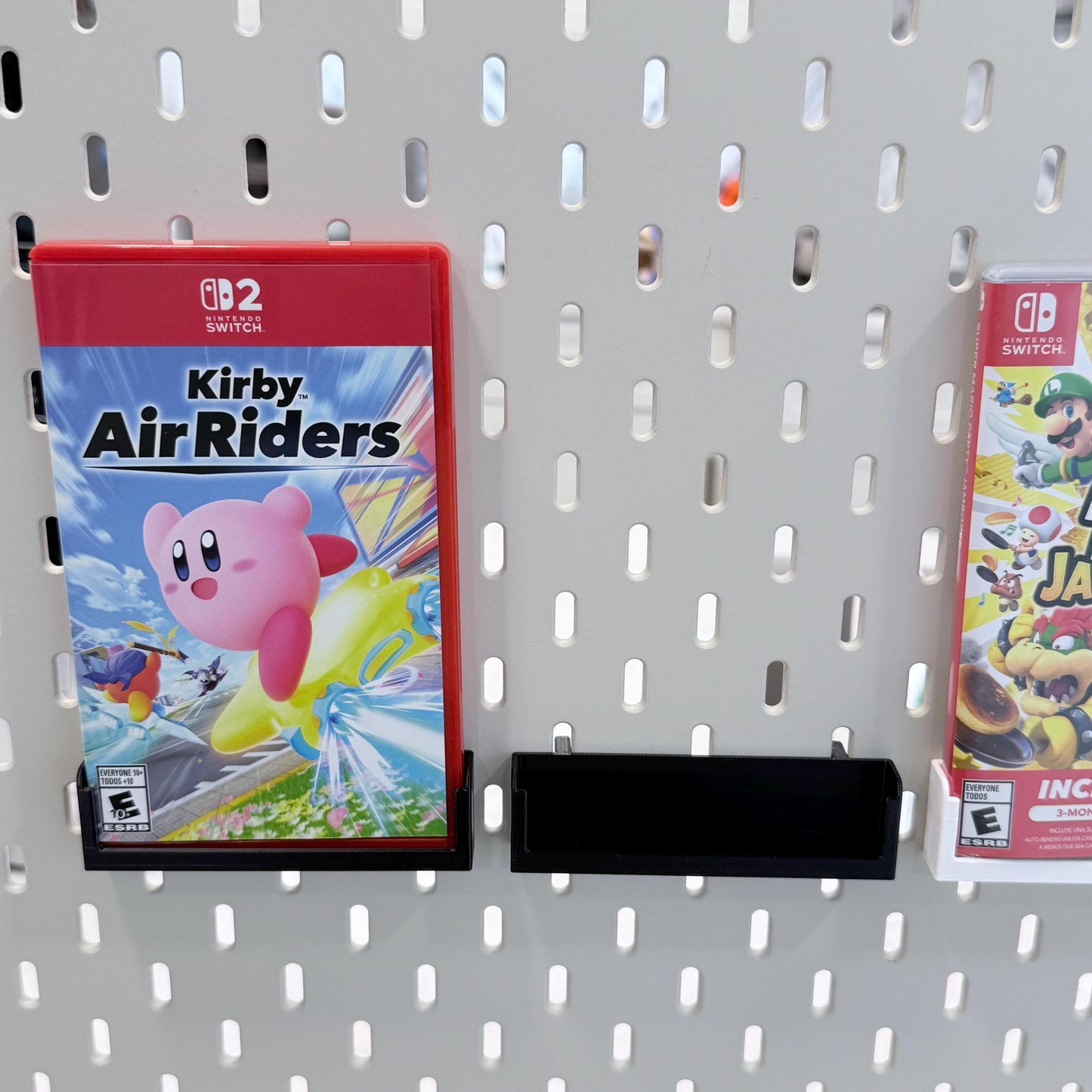 Nintendo Switch Game Display Mount for IKEA SKÅDIS Pegboard | Minimalist Game Case Shelf
