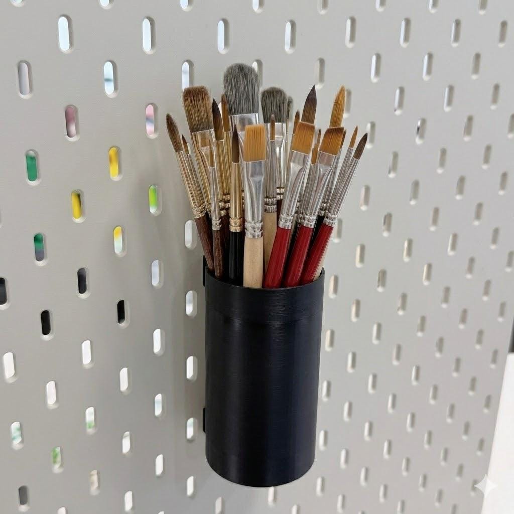 Clean-Fit Modular Storage Tubes, 3D Printed Desk Organizer, Minimalist Office Decor, Custom Workspace Storage System, Pen and Cable Holder