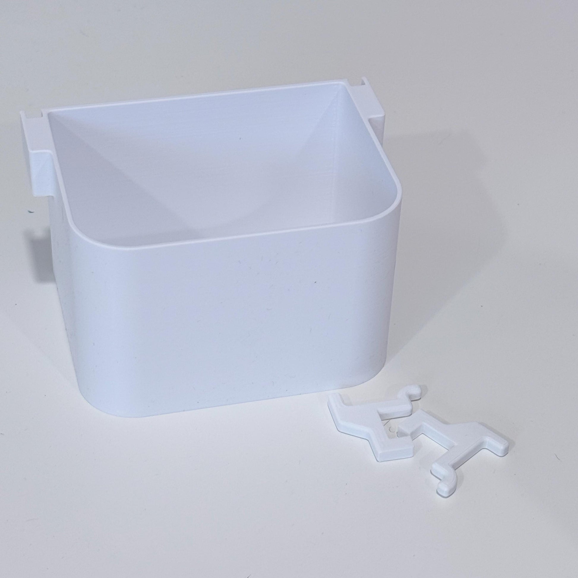 Pegboard Bins for Standard 1/4" Holes - 3D Printed Custom Sizes - Tool, Craft Room and Garage Storage Organizer - 30+ Colors