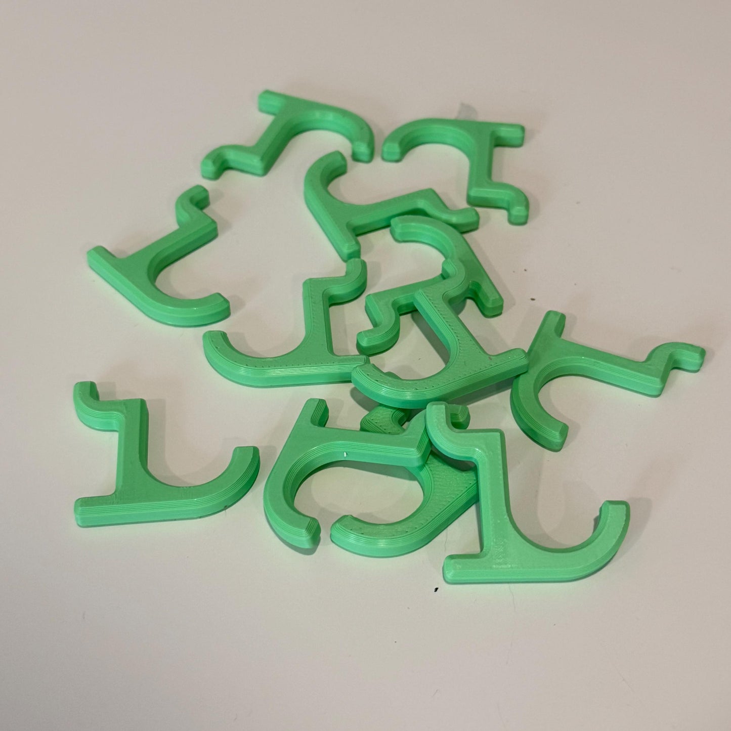 Pegboard Hooks: Multi-Purpose Durable Office, Craft Room, Kitchen Organizer - 3D Printed
