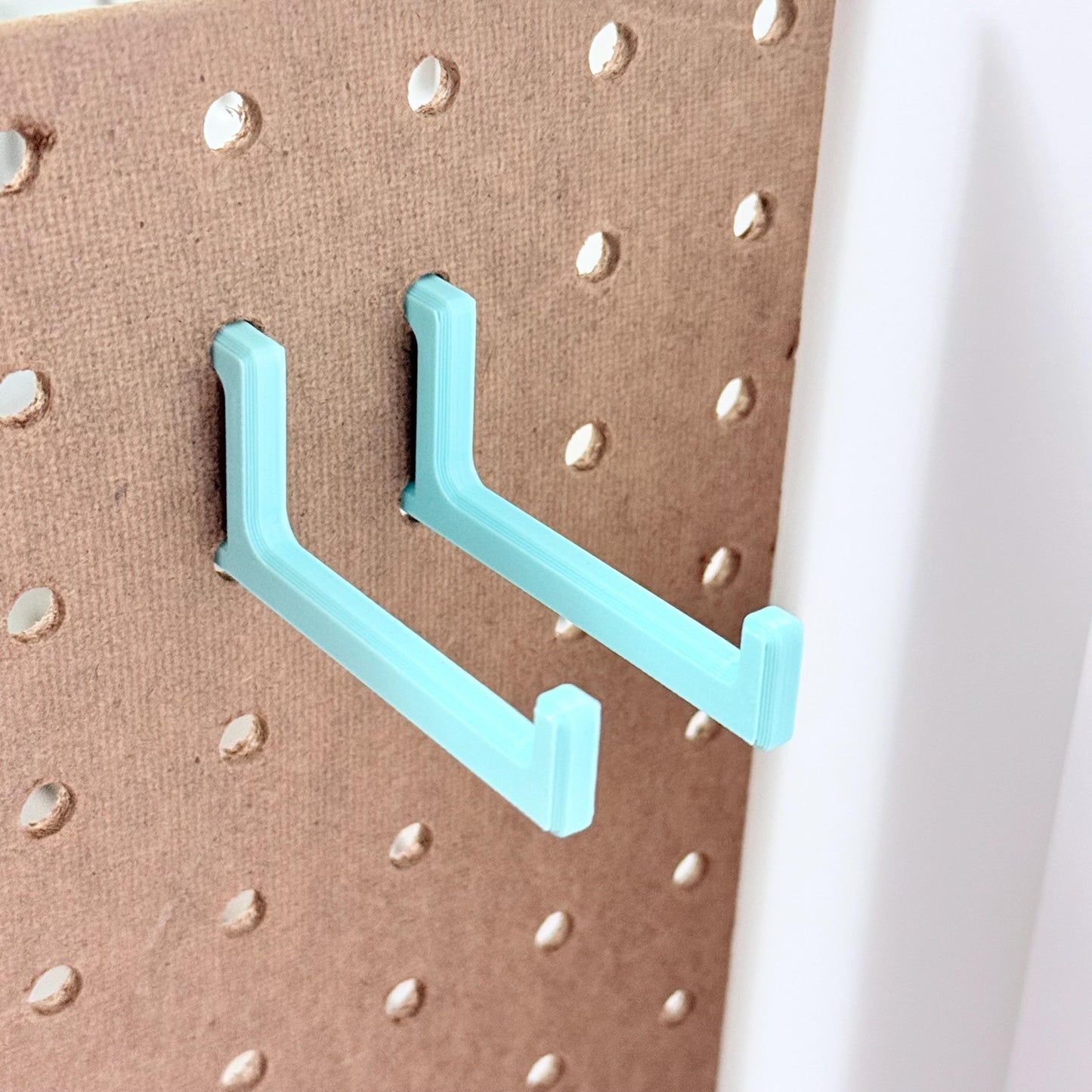 Pegboard Hooks: Multi-Purpose Durable Office, Craft Room, Kitchen Organizer - 3D Printed