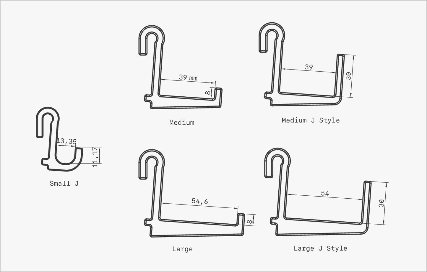 Hooks for IKEA RASKOG