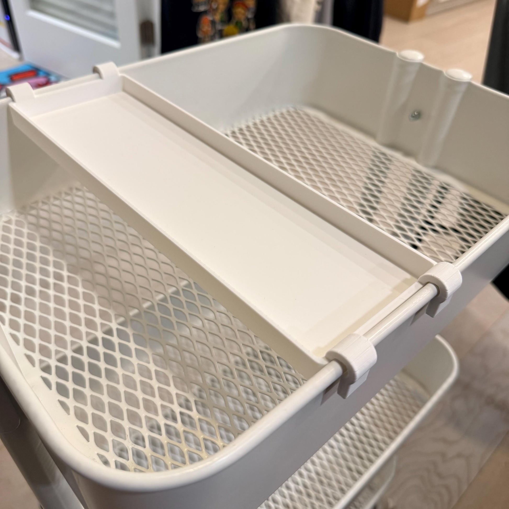 RÅSKOG Sliding Top Tray - 3D Printed Cart Organizer for Crafts, Office, Sewing - Fits 4 Cart Sizes - 30+ Colors