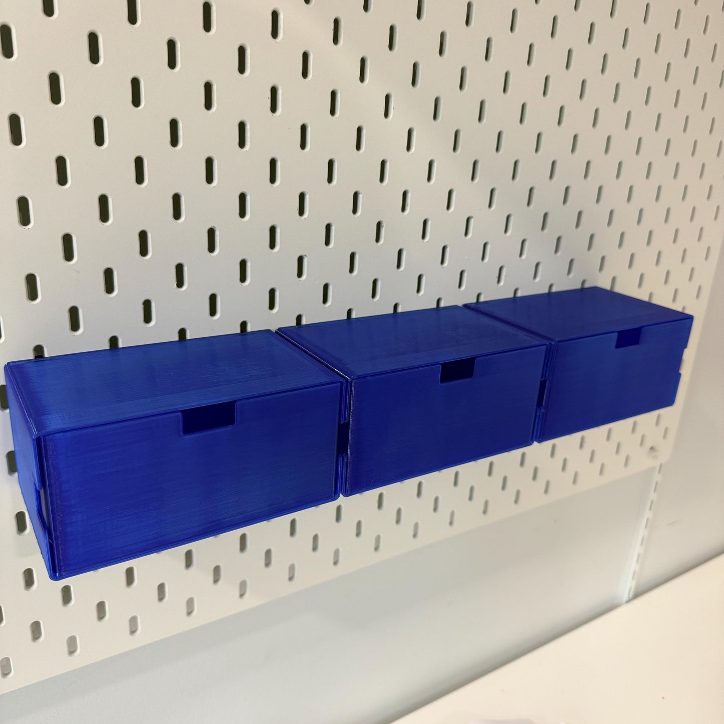IKEA SKÅDIS Pegboard Drawers - Modular Stackable Storage Organizer - Custom Sizes & Colors - 3D Printed - 30+ Colors