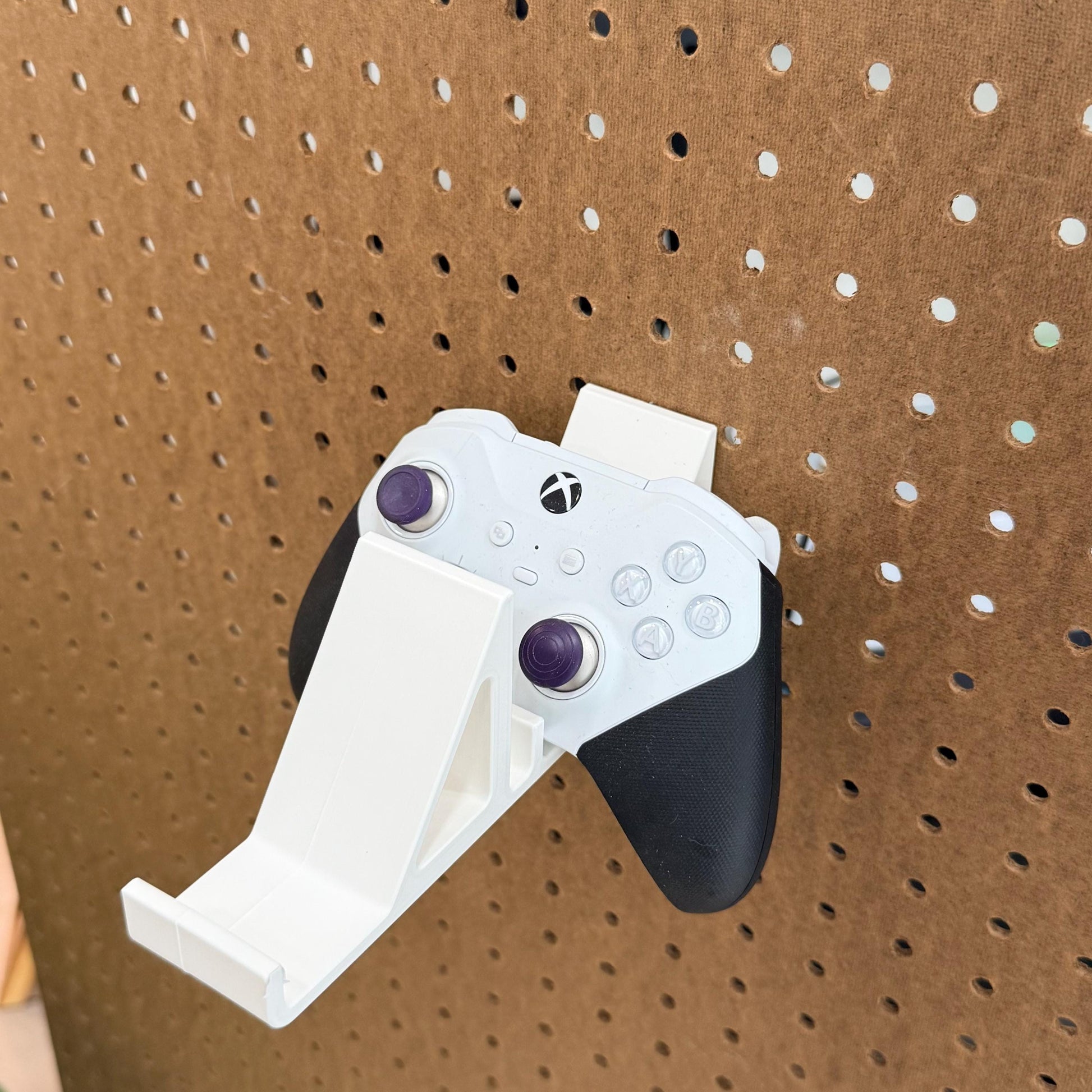 Controller Mount for 1/4” Pegboard – Single or Double – Fits Xbox, PS5, Switch