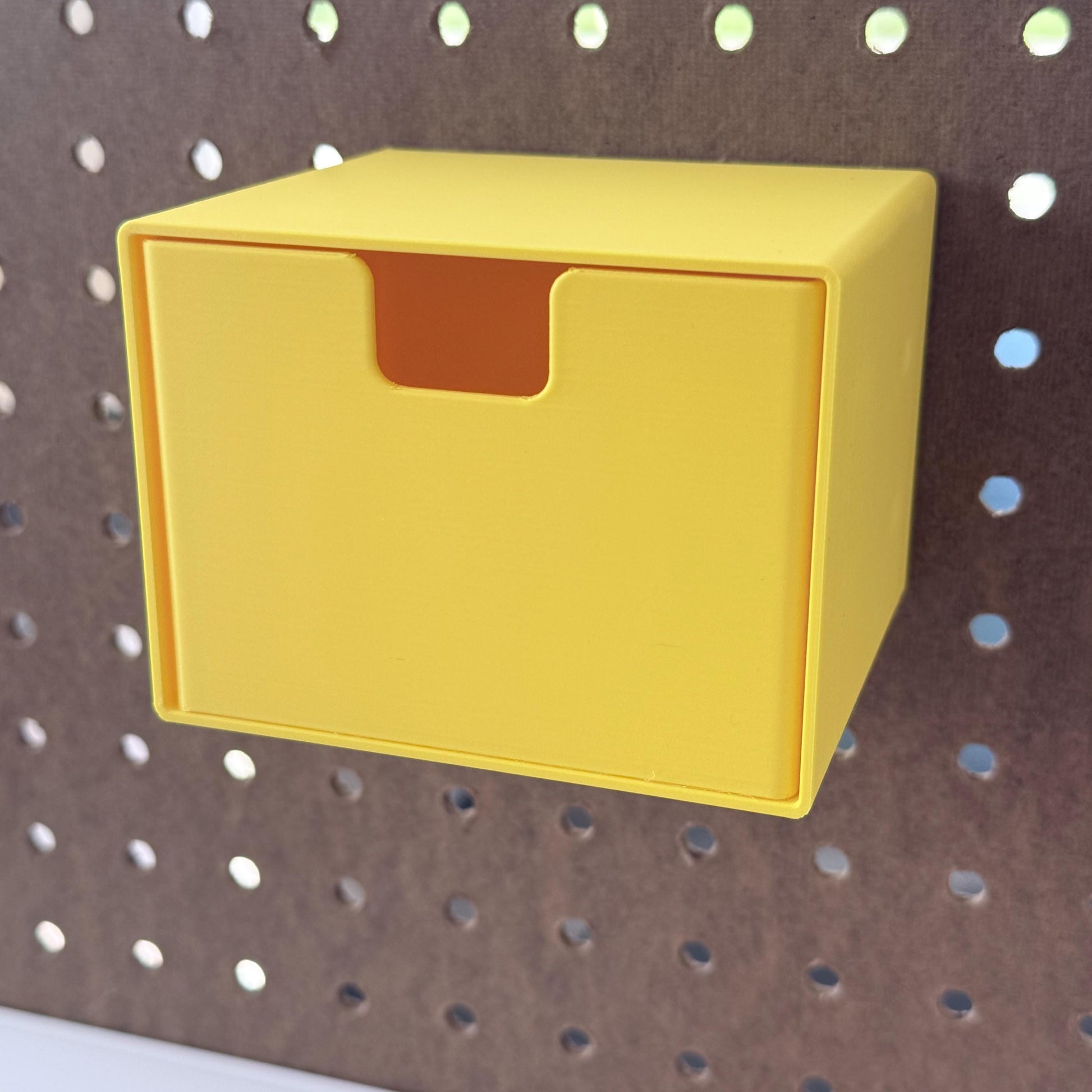 1/4 Inch Pegboard Drawers - Modular Stackable Storage Organizer - 18 Sizes & Knob Options - 3D Printed - 30+ Colors