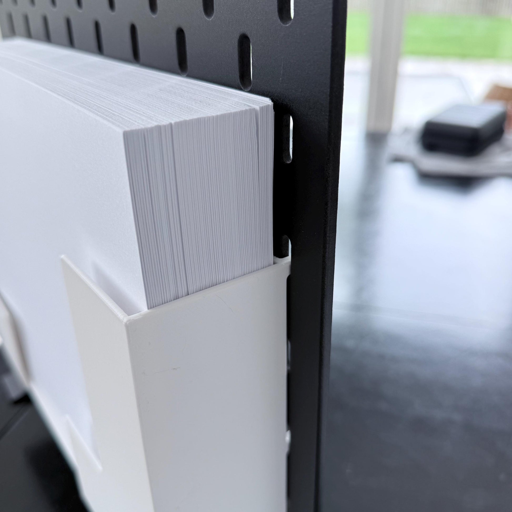 Adjustable Paper & Tablet Holder for IKEA SKÅDIS Pegboard - Document and Notebook Holder - Desk Organizer - 30+ Colors - 3D Printed
