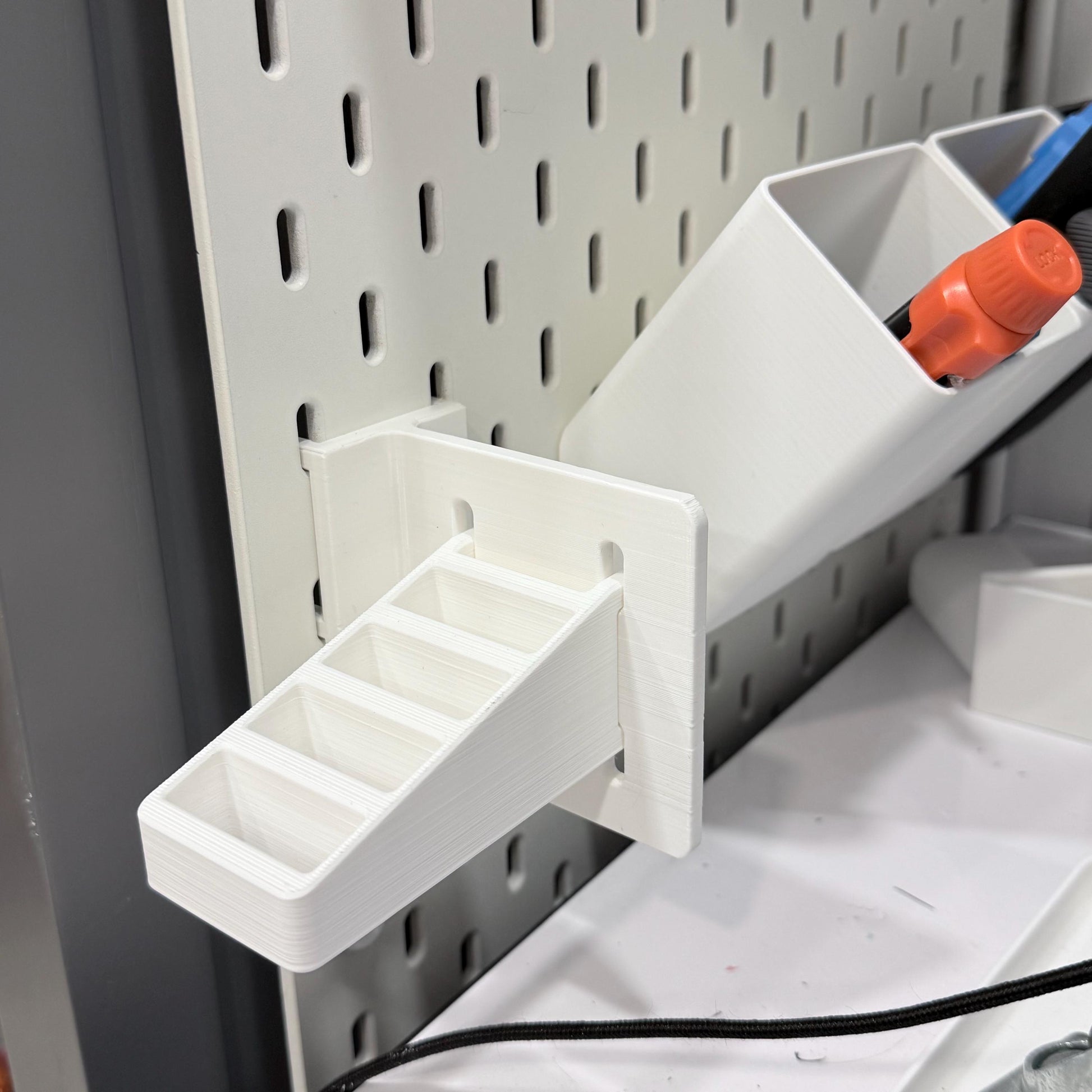 SKÅDIS Wing - Perpendicular Pegboard Extension for IKEA SKÅDIS - 90 degree Side Add-On Board - No Hardware - Small Medium Large