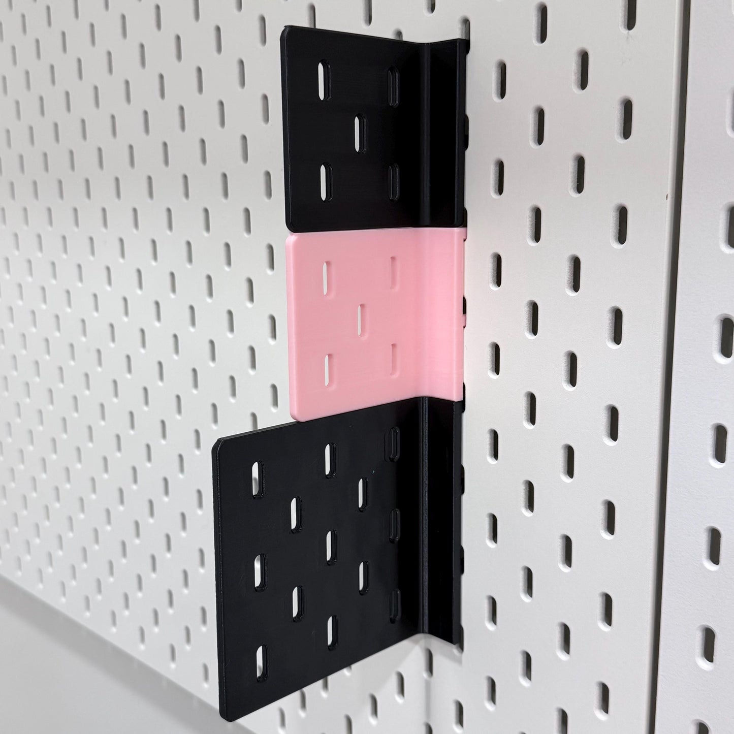 SKÅDIS Wing - Perpendicular Pegboard Extension for IKEA SKÅDIS - 90 degree Side Add-On Board - No Hardware - Small Medium Large