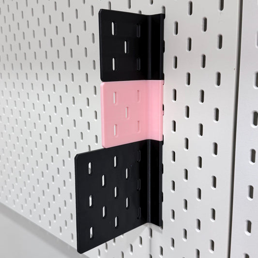 SKÅDIS Wing - Perpendicular Pegboard Extension for IKEA SKÅDIS - 90 degree Side Add-On Board - No Hardware - Small Medium Large