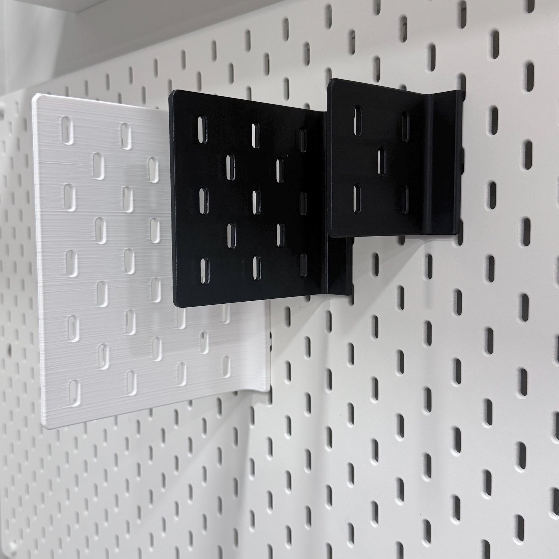SKÅDIS Wing - Perpendicular Pegboard Extension for IKEA SKÅDIS - 90 degree Side Add-On Board - No Hardware - Small Medium Large