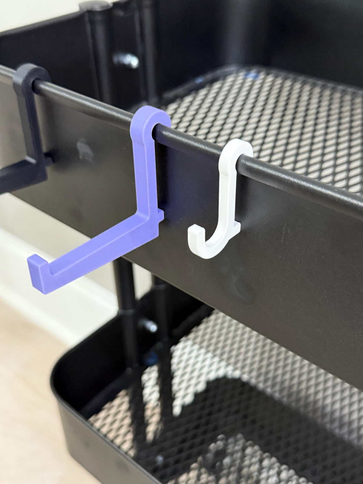 IKEA RÅSKOG Cart Hooks - 3D Printed in Small, Medium, Large + J-Style for Crafts, Sewing, Nursery - 30+ Colors