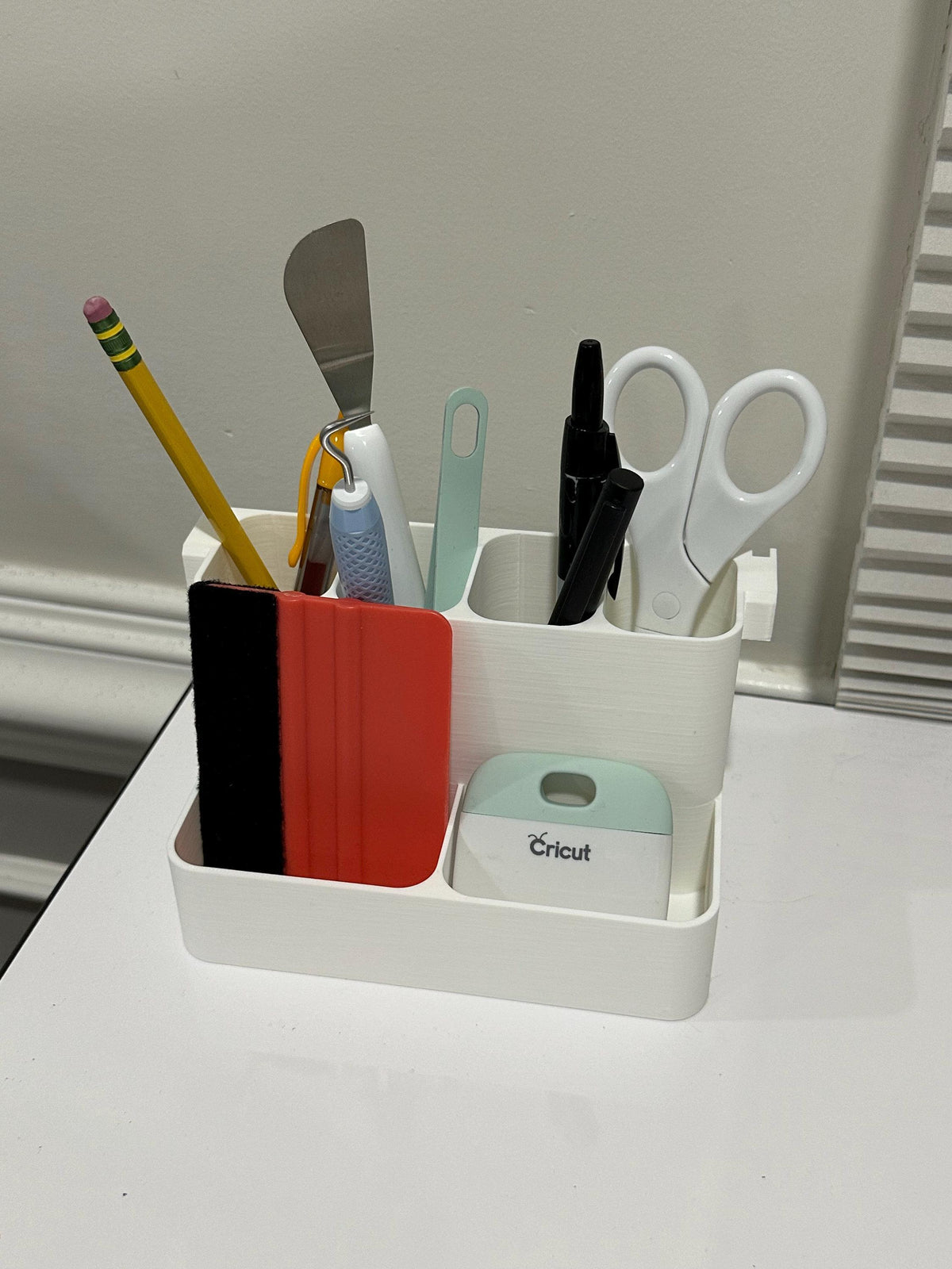 IKEA SKÅDIS Multi-Tier Shelf Bin - 3D Printed Tiered Organizer for Pegboards and Carts - Crafts and Sewing - 30+ Colors