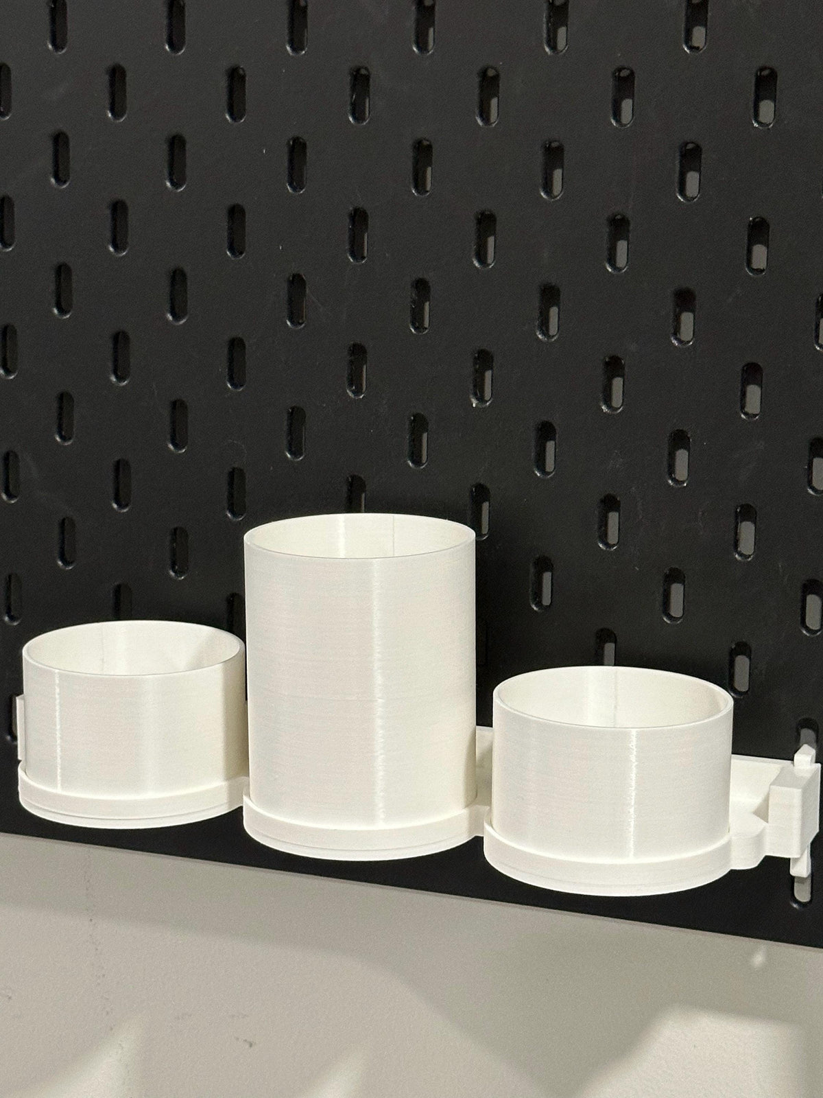 IKEA SKÅDIS Magnetic Snap-On Storage Cups - 3D Printed for Pegboards and Råskog Carts - Crafts, Sewing - 30+ Colors