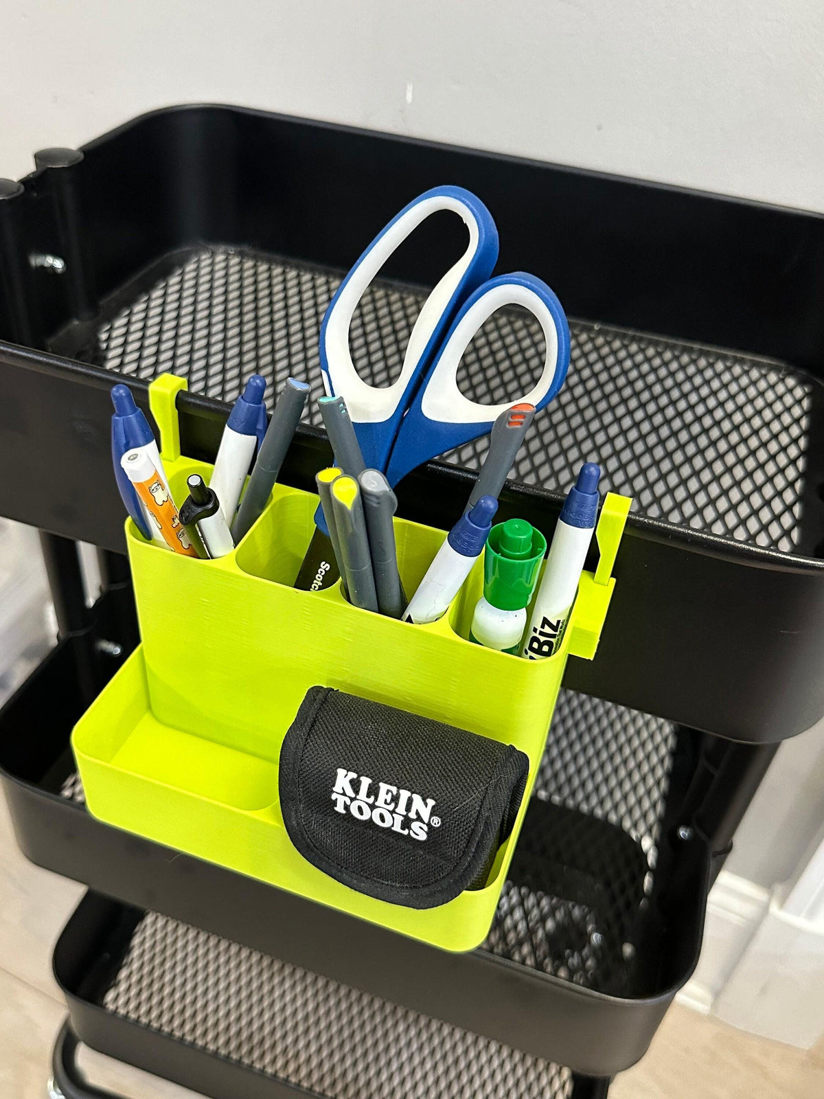 IKEA SKÅDIS Multi-Tier Shelf Bin - 3D Printed Tiered Organizer for Pegboards and Carts - Crafts and Sewing - 30+ Colors