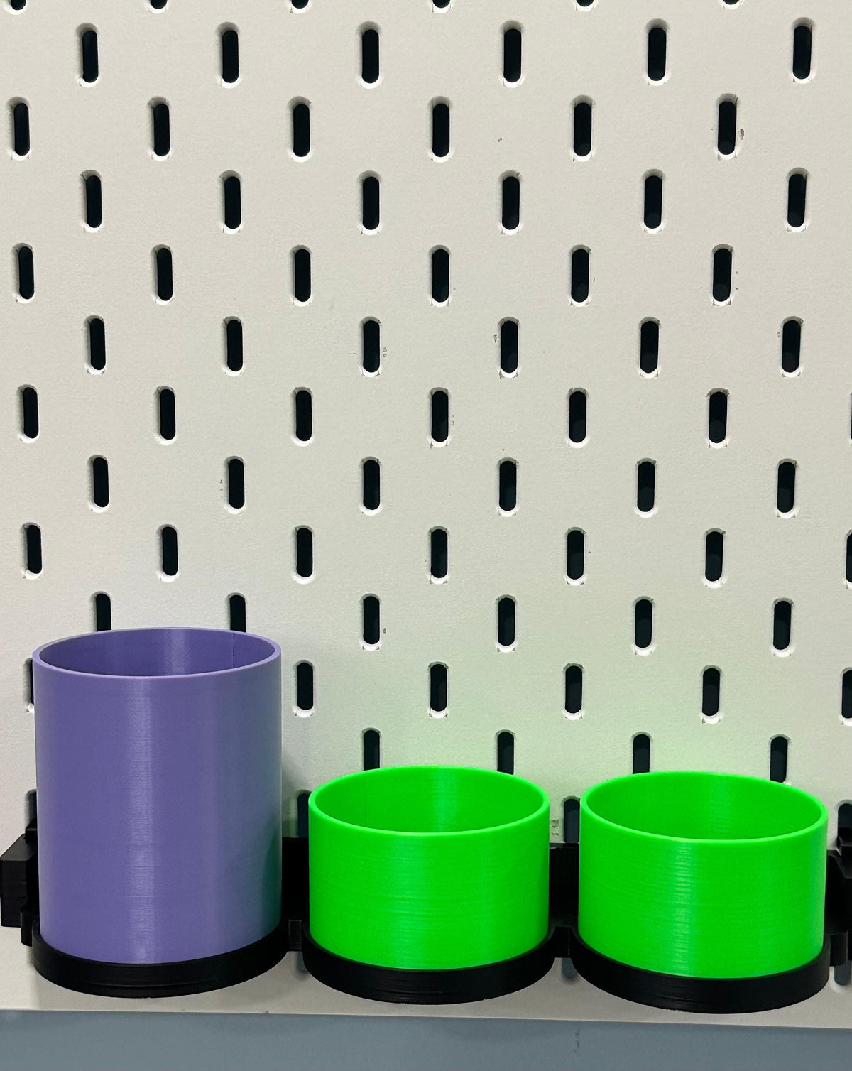 IKEA SKÅDIS Magnetic Snap-On Storage Cups - 3D Printed for Pegboards and Råskog Carts - Crafts, Sewing - 30+ Colors