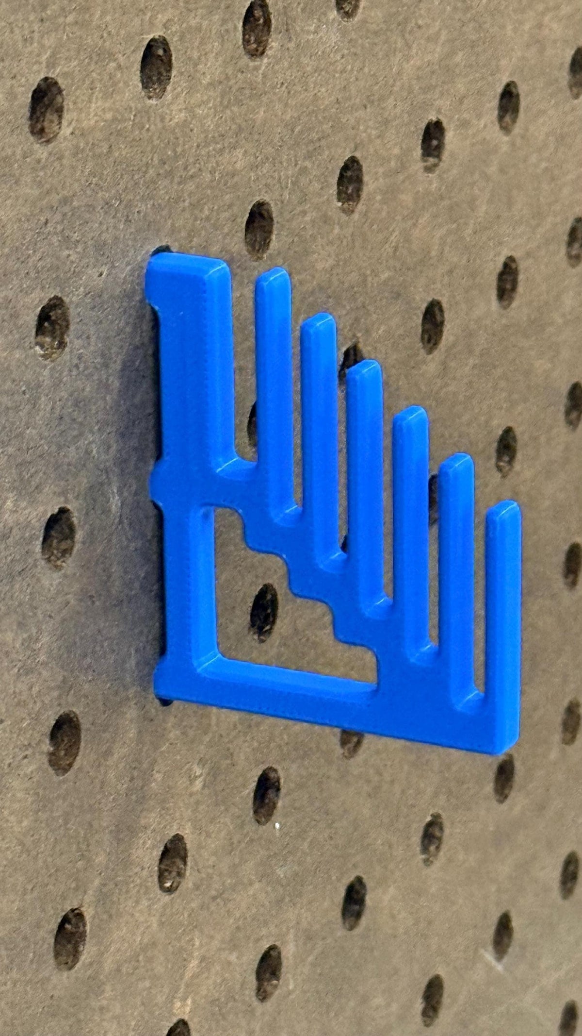 Pegboard Ruler Holder for 1/4 Inch Pegboards - 3D Printed Vertical Storage for Quilting, Sewing, Crafts - 30+ Colors