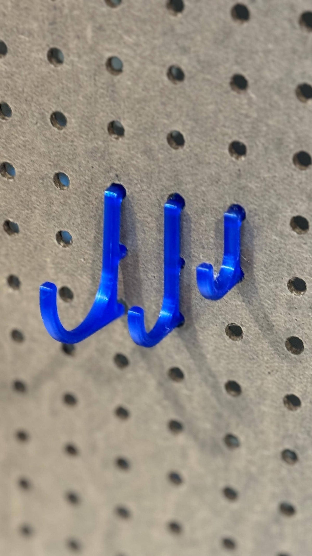 Pegboard Hooks: Multi-Purpose Durable Office, Craft Room, Kitchen Organizer - 3D Printed