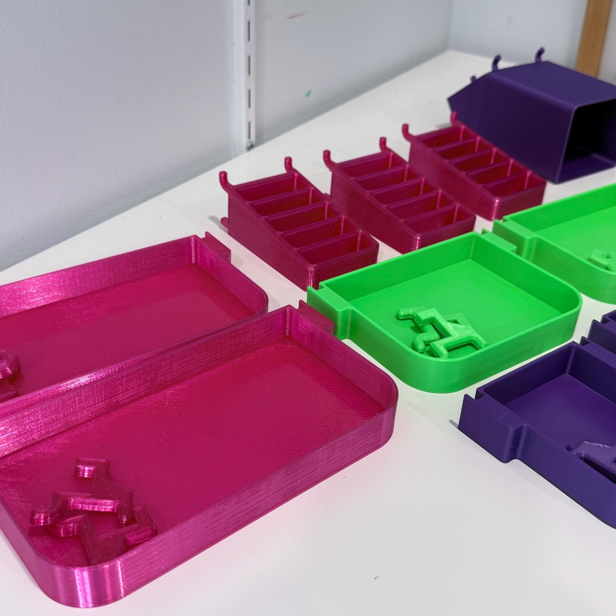 Pegboard Shelves for Standard 1/4" Holes - 3D Printed Custom Sizes & Colors - Tool, Craft Room and Garage Organizer - 30+ Colors
