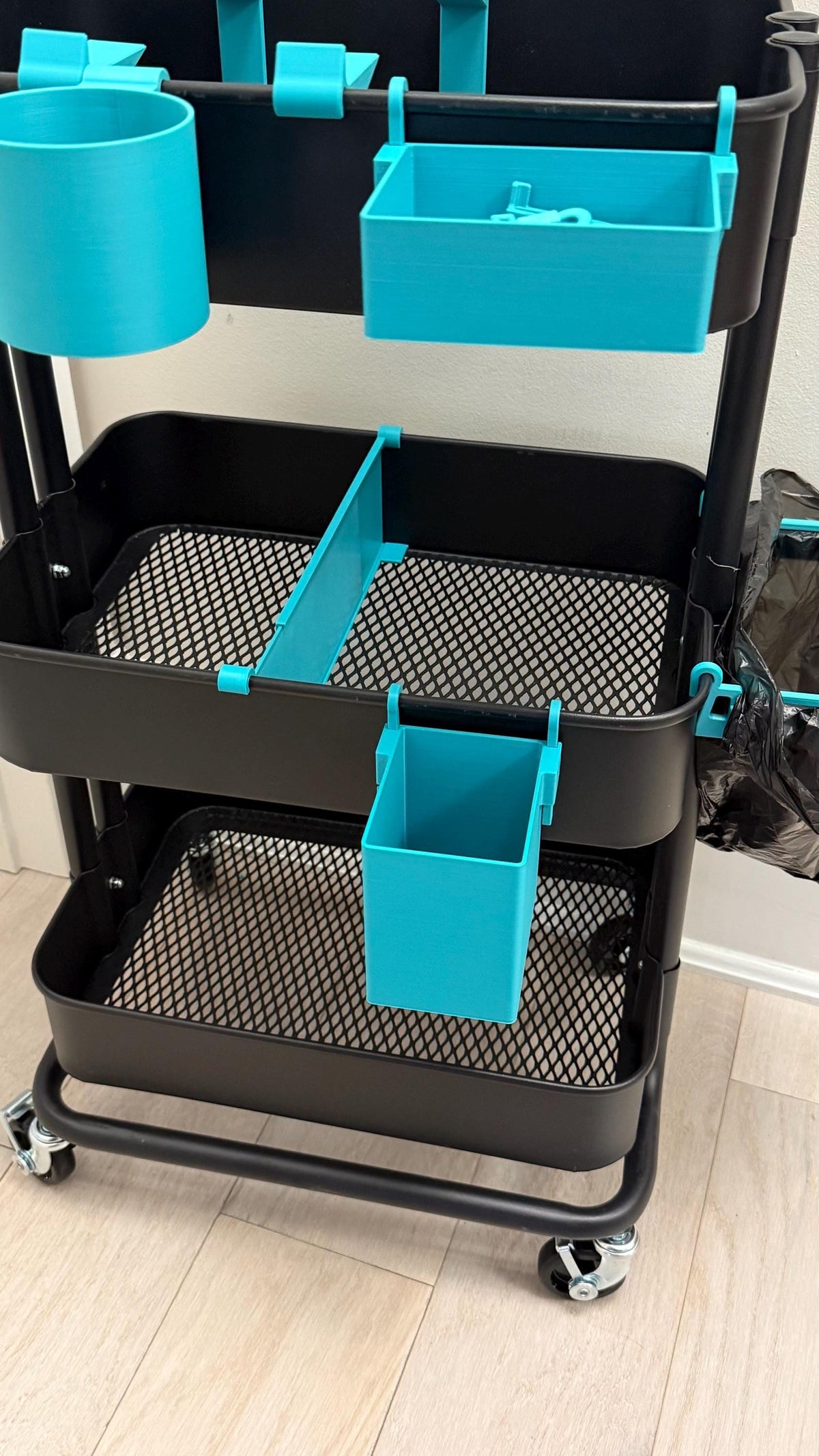 Adjustable Cart Dividers for IKEA RÅSKOG and Lexington - 3D Printed Tray Organizer for Crafts and Sewing - 30+ Colors
