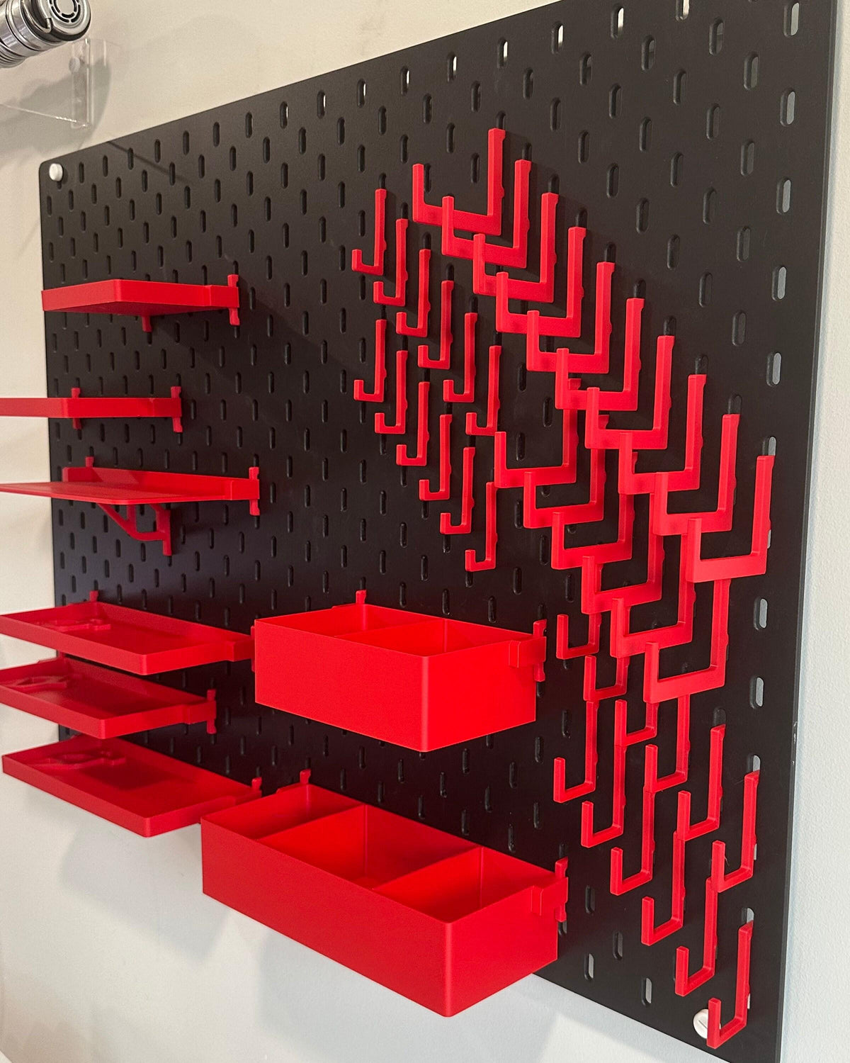 IKEA SKÅDIS Pegboard Bins - 3D Printed Storage for RÅSKOG, Brännboll, Lexington Carts - Multiple Sizes - 30+ Colors