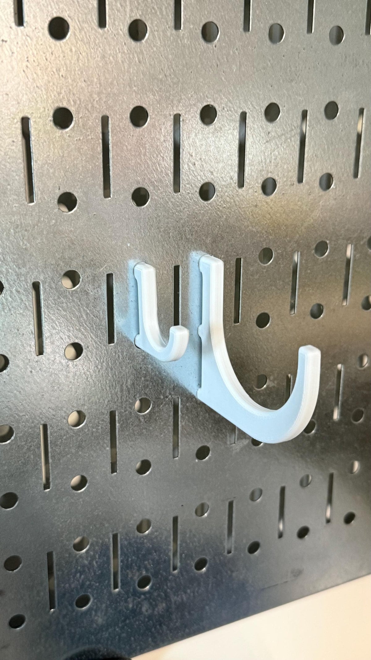 Pegboard Hooks: Multi-Purpose Durable Office, Craft Room, Kitchen Organizer - 3D Printed