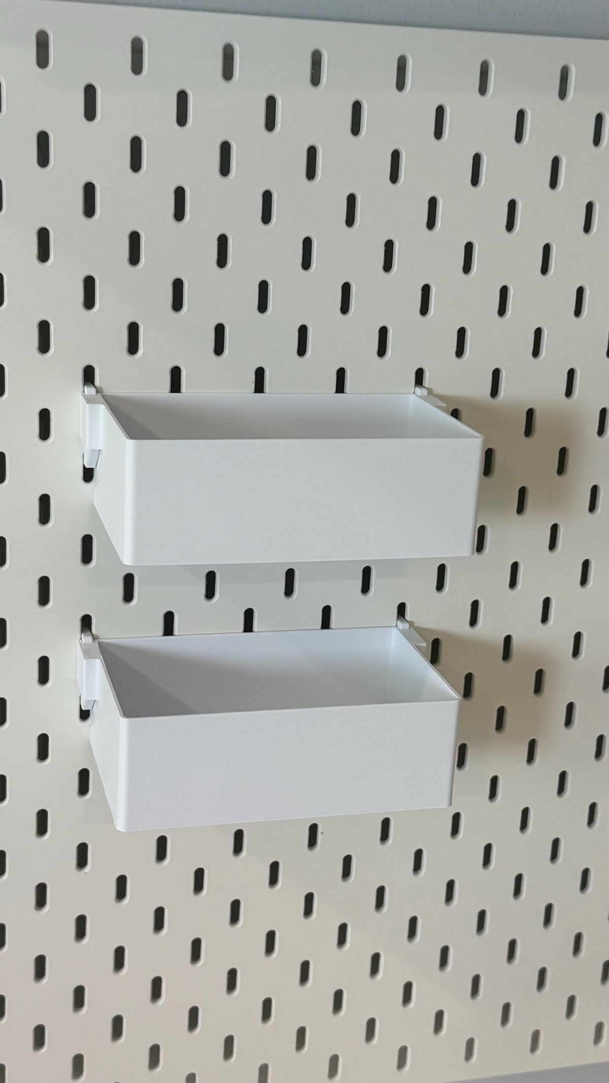 IKEA SKÅDIS Pegboard Bins - 3D Printed Storage for RÅSKOG, Brännboll, Lexington Carts - Multiple Sizes - 30+ Colors
