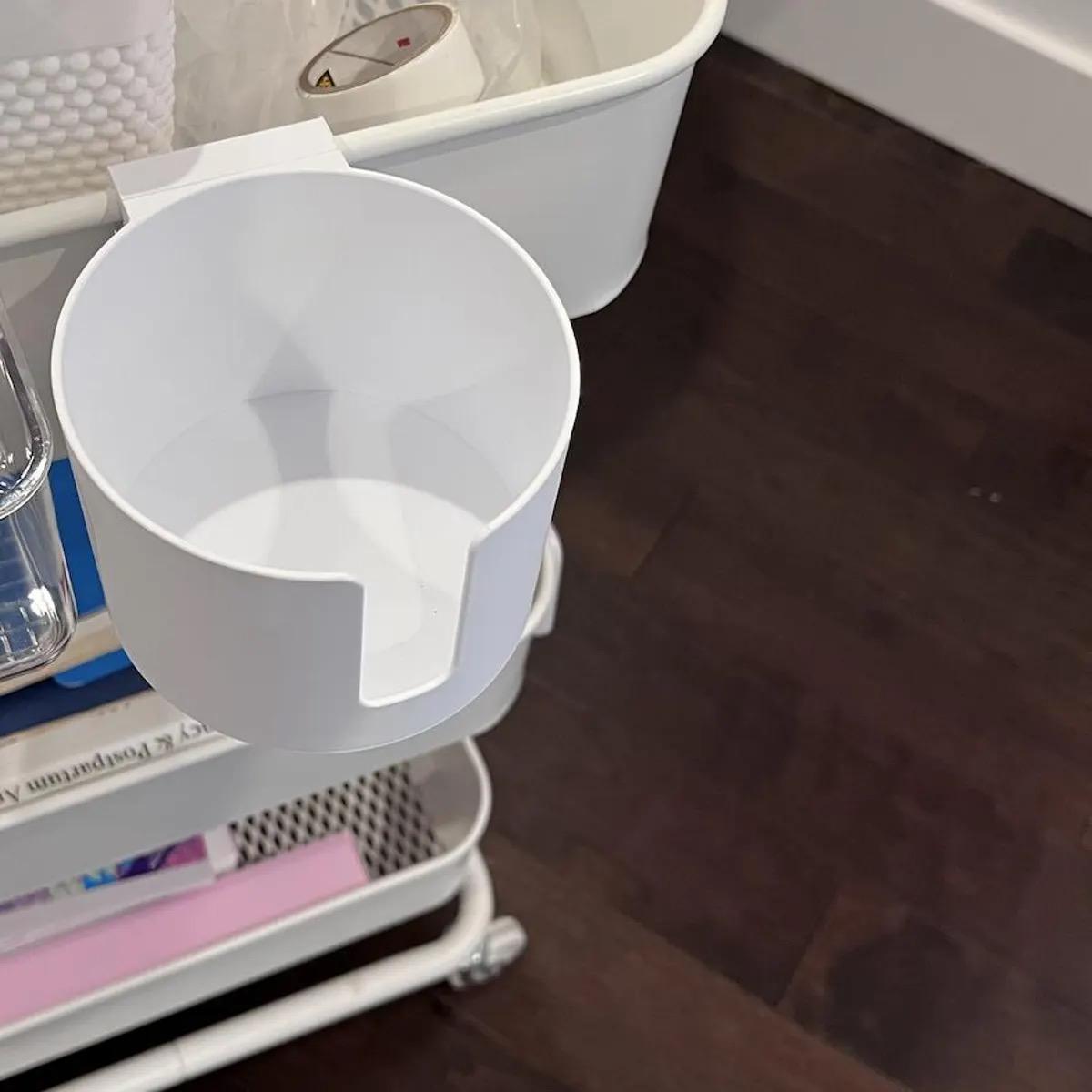 Råskog Cart Cup Holder | 3D Printed Mug Mount, 2 Sizes, 30+ Colors