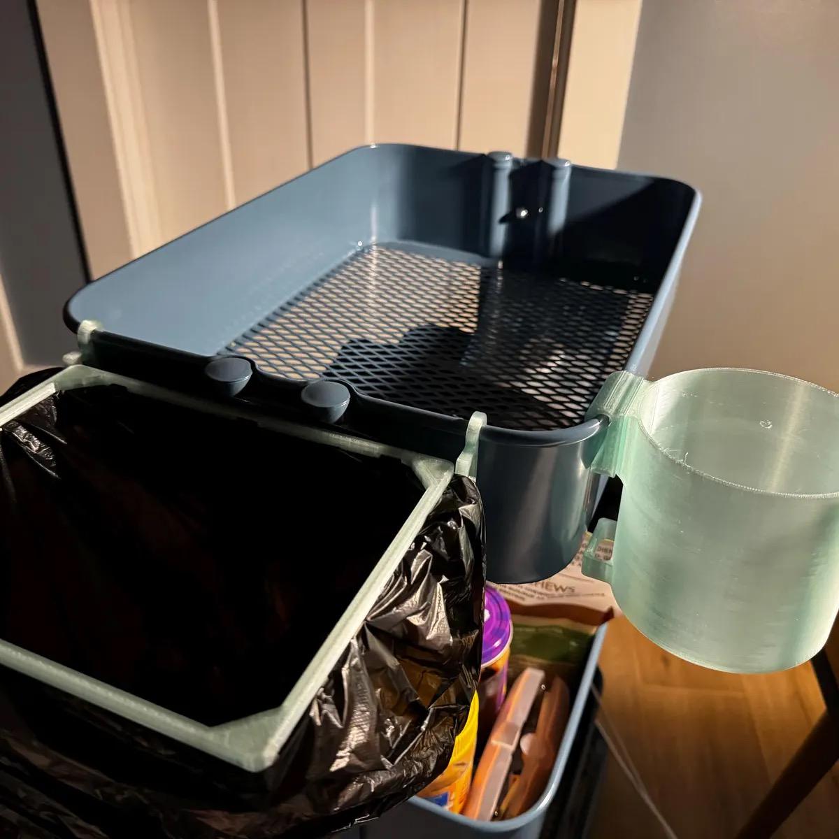 Råskog Cart Cup Holder | 3D Printed Mug Mount, 2 Sizes, 30+ Colors