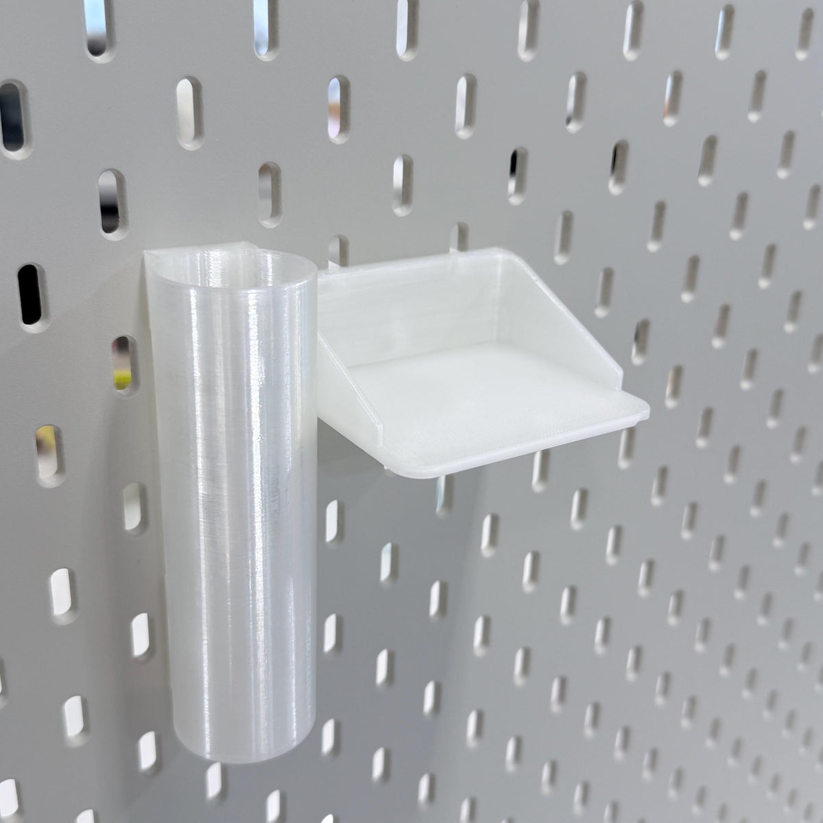 Modular Desk Storage Tubes for IKEA SKÅDIS - 3D Printed Pegboard Pen, Brush, Tool Holder - 30+ Colors