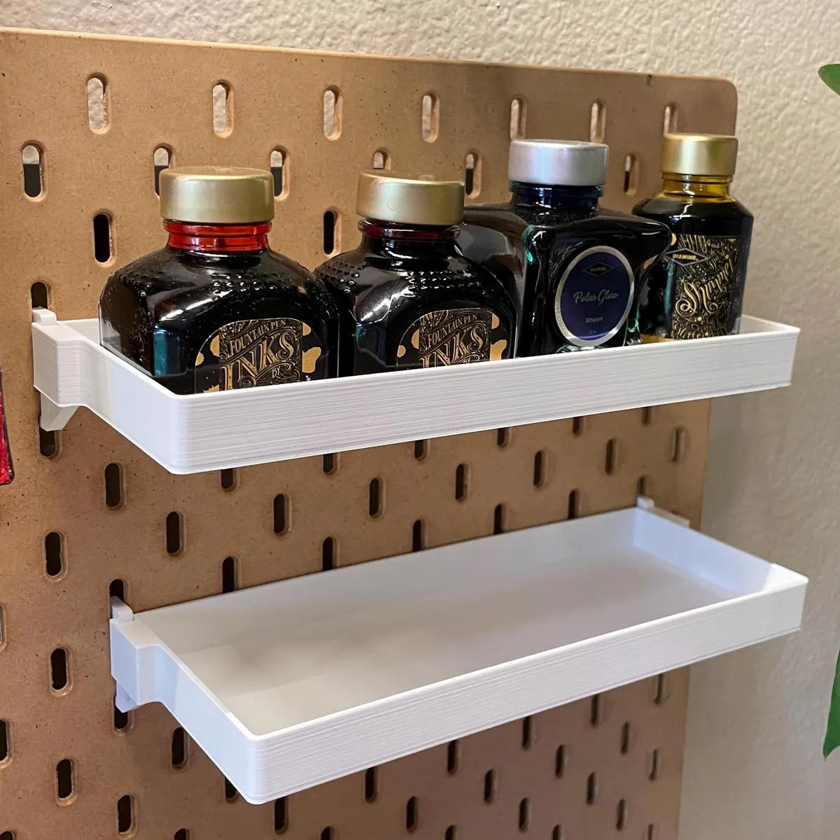 IKEA SKÅDIS & RÅSKOG Shelves - Modular Pegboard and Cart Organizer - 3D Printed - Sewing, Craft Room, Home Office Storage Solution