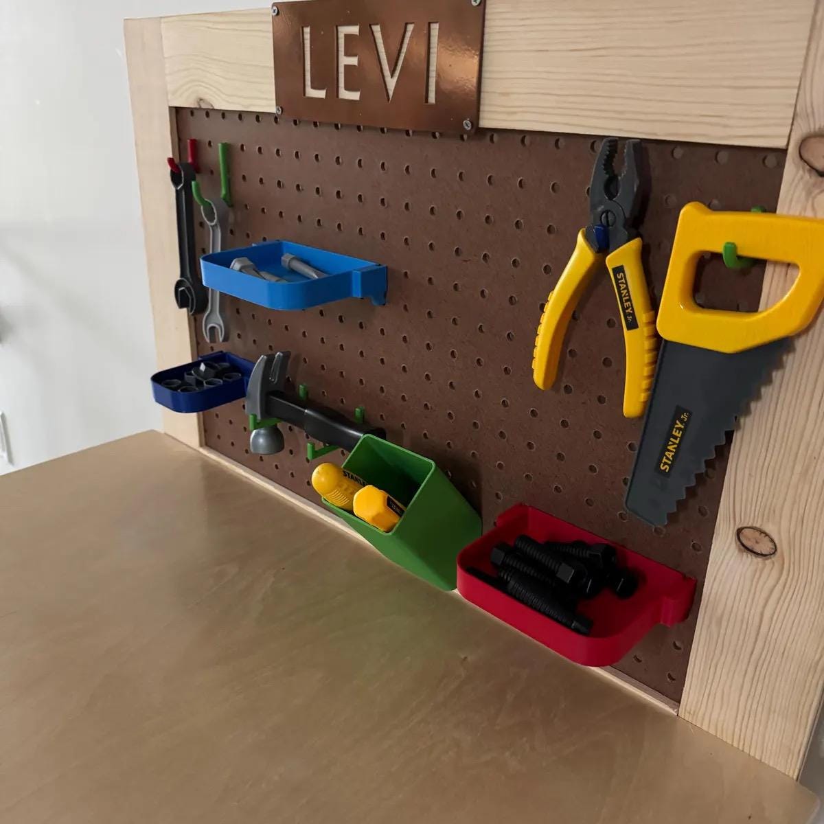 Pegboard Hooks: Multi-Purpose Durable Office, Craft Room, Kitchen Organizer - 3D Printed