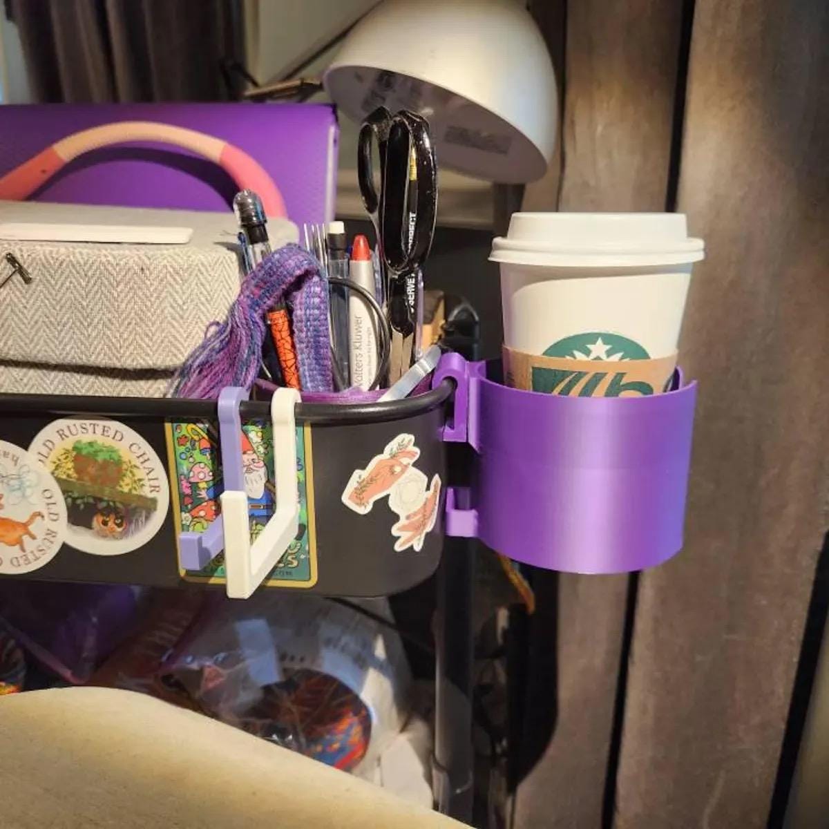 Råskog Cart Cup Holder | 3D Printed Mug Mount, 2 Sizes, 30+ Colors