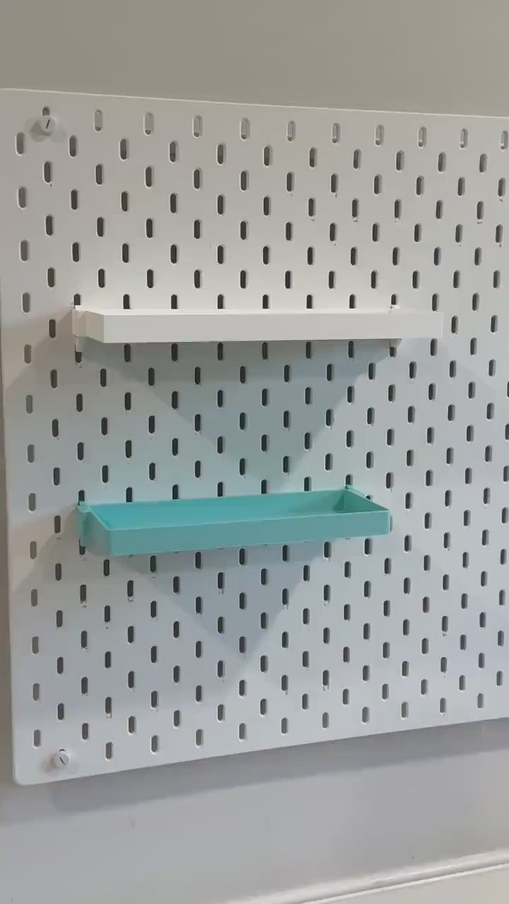 SKÅDIS Shelf Insert Bins - 3D Printed Modular Organizer for Pegboard Shelves - Small, Medium, Large - 30+ Colors