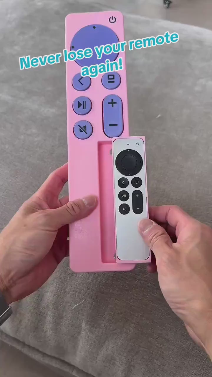 Oversized Apple TV Siri Remote Case - Fidget Buttons - 3D Printed Custom Cover - Gen 3 Compatible - 30+ Colors
