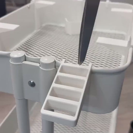 RÅSKOG Cart Scissor and Tool Holder - 3D Printed Slanted Organizer for Crafts, Sewing, Quilting - 30+ Colors